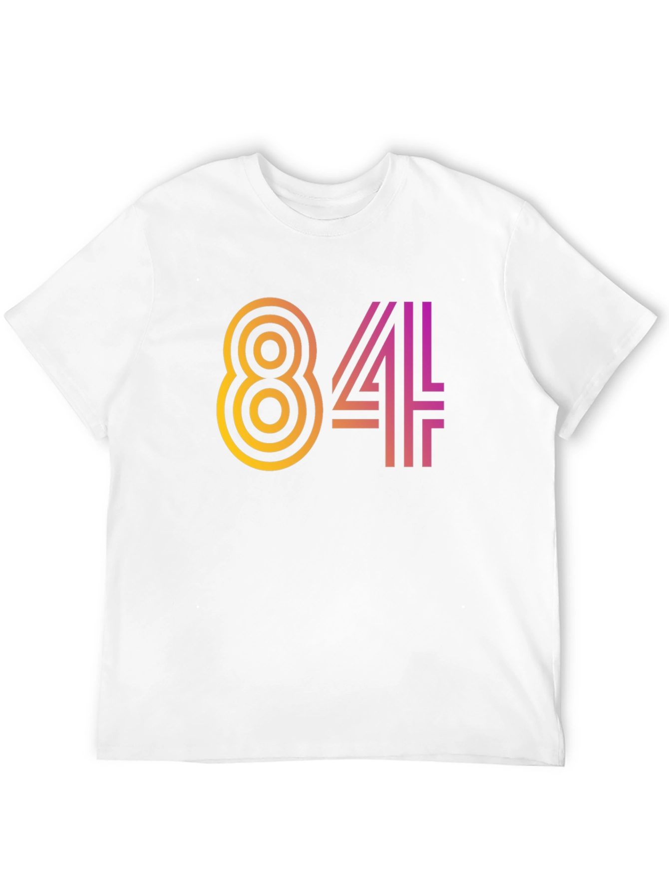 Retro 84 Graphic Tee - Black Cotton Blend