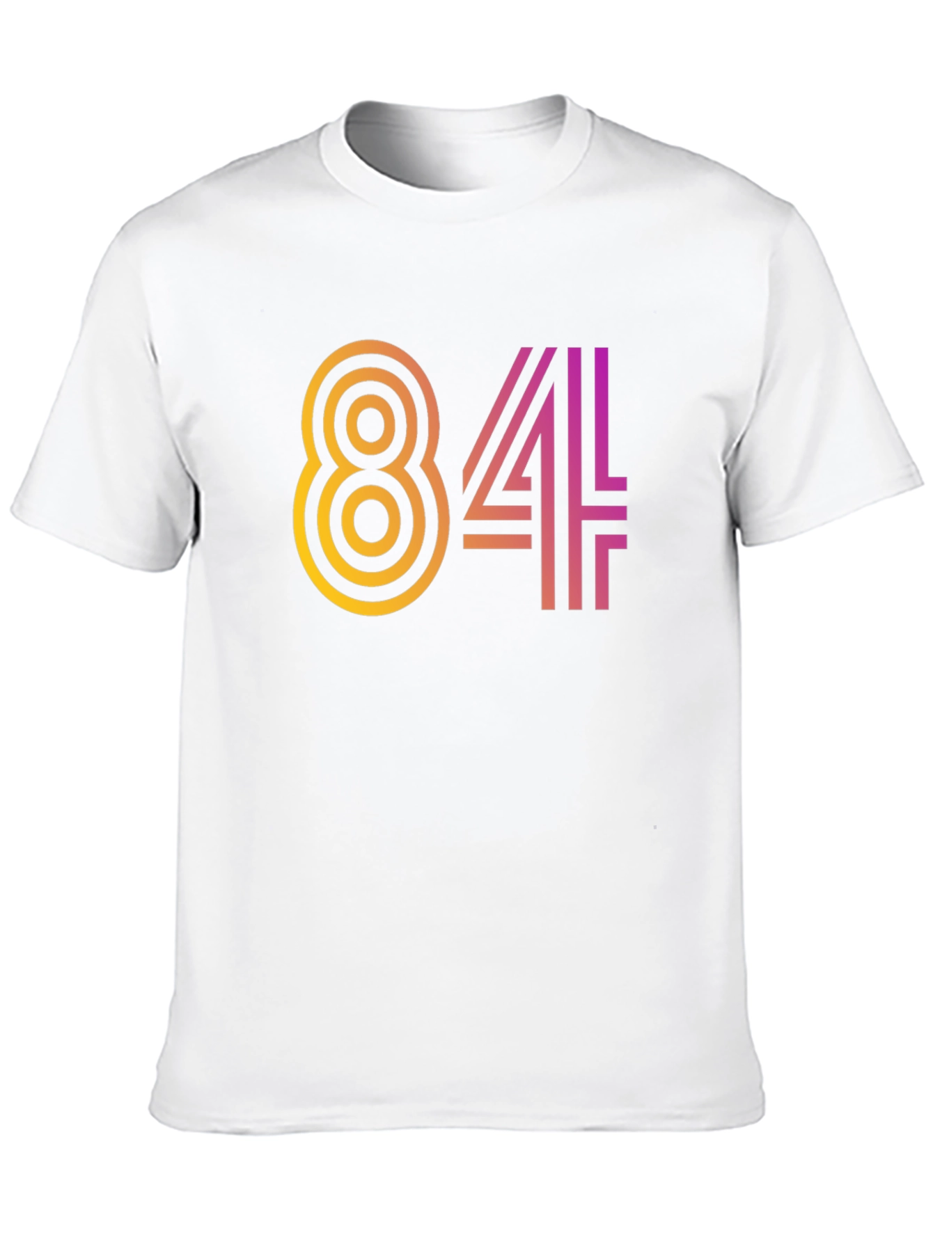 Retro 84 Graphic Tee - Black Cotton Blend