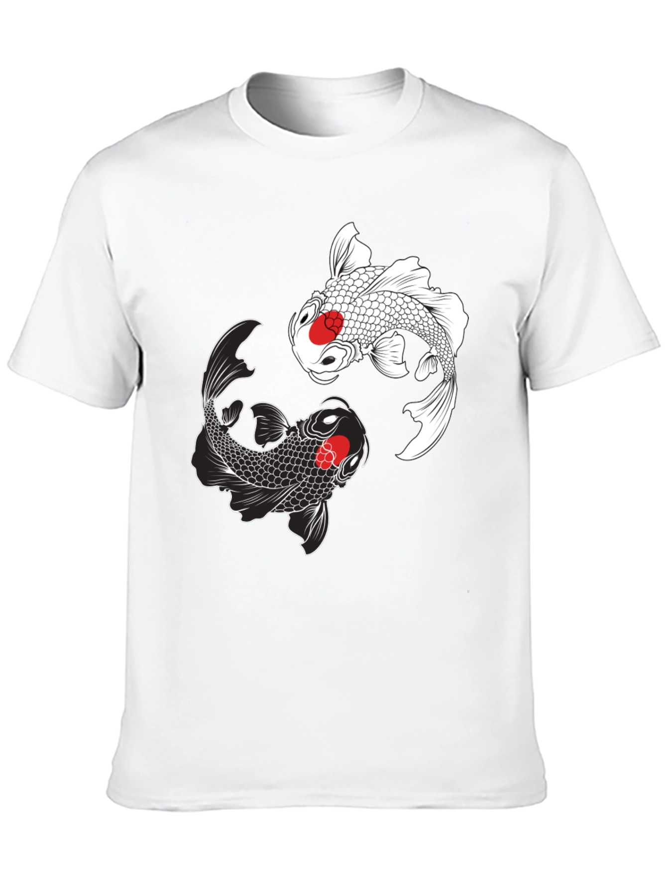 Koi Fish Yin Yang Graphic T-Shirt