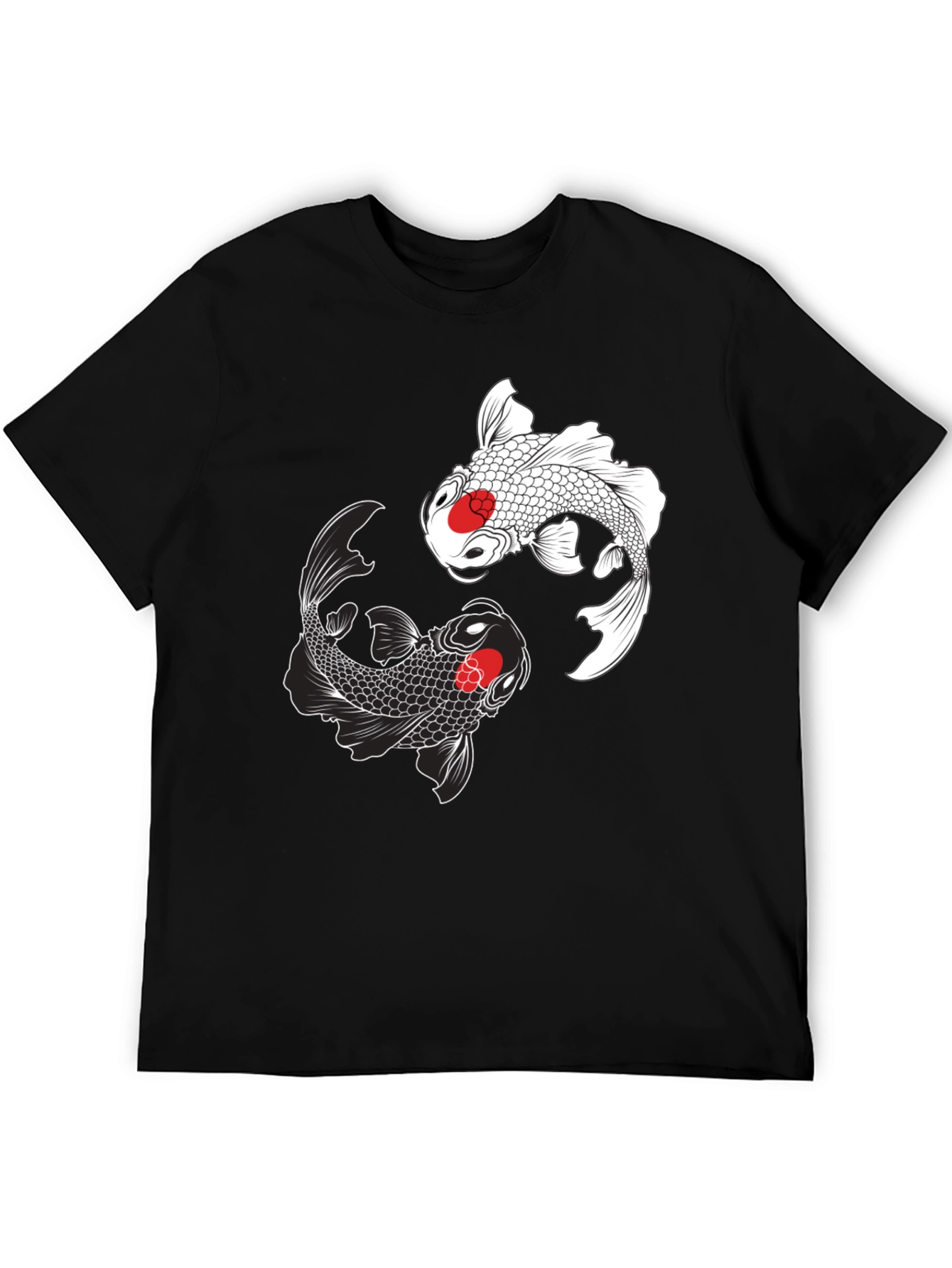 Koi Fish Yin Yang Graphic T-Shirt