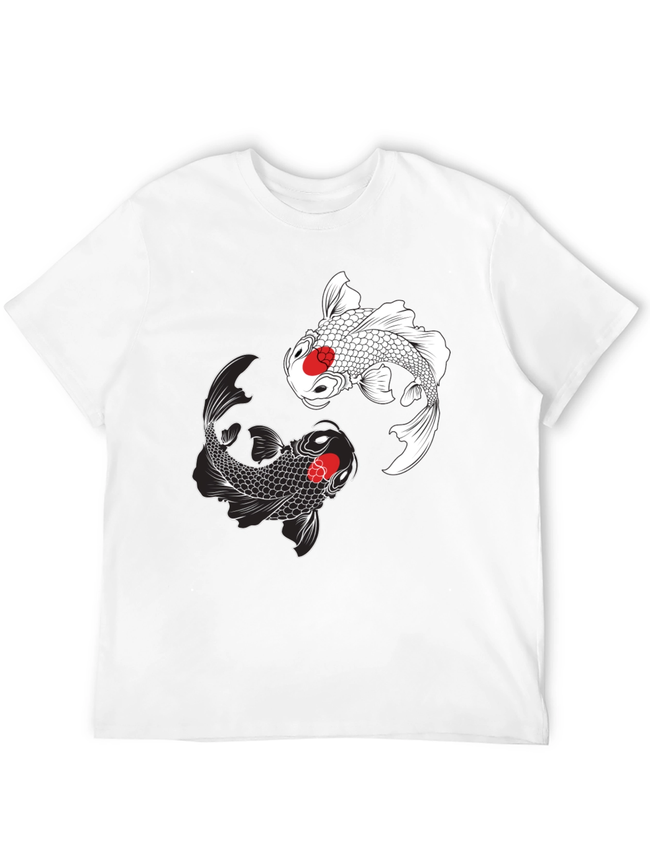 Koi Fish Yin Yang Graphic T-Shirt