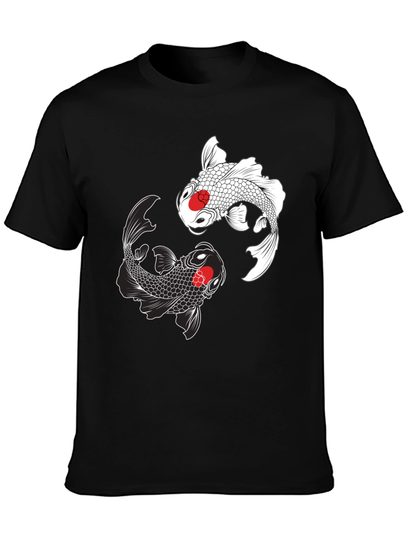 Koi Fish Yin Yang Graphic T-Shirt