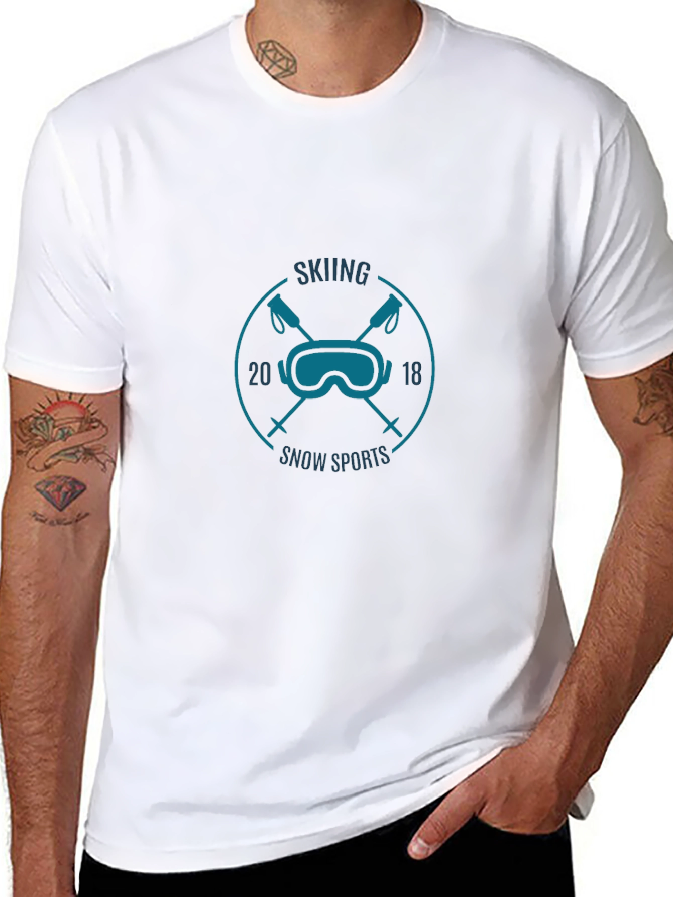 Skiing Snow Sports T-Shirt