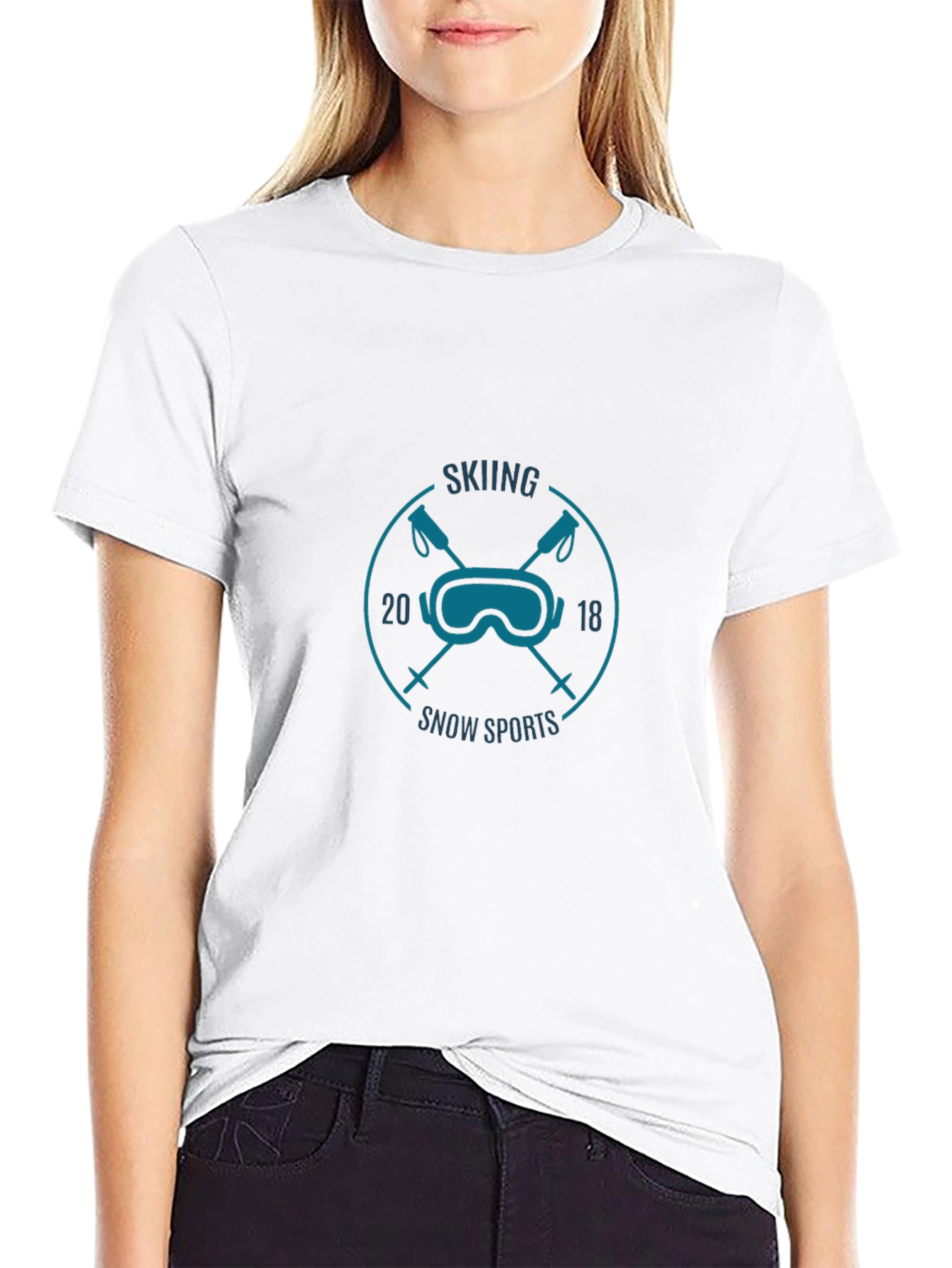 Skiing Snow Sports T-Shirt