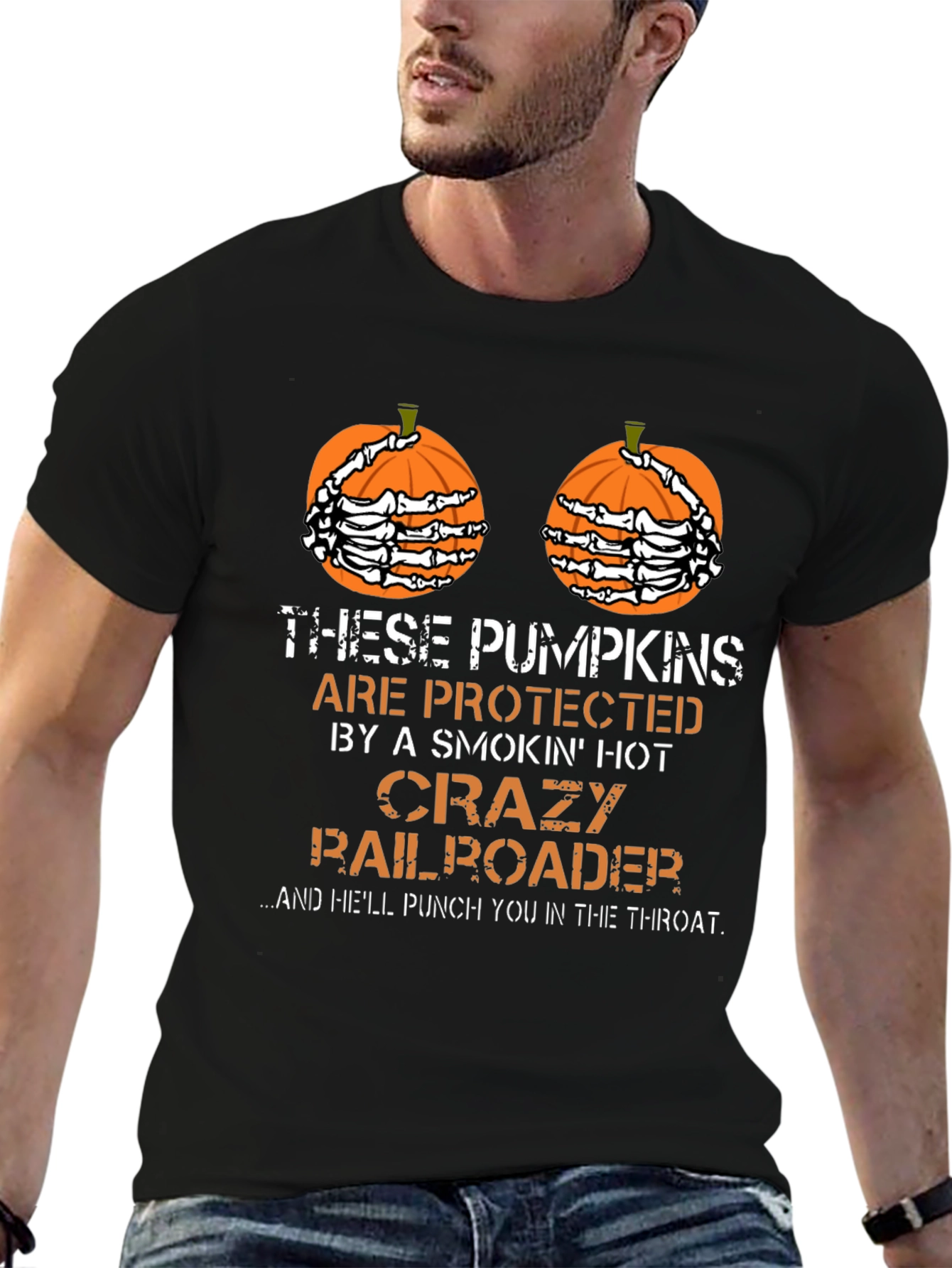 Funny Halloween Pumpkin T-Shirt