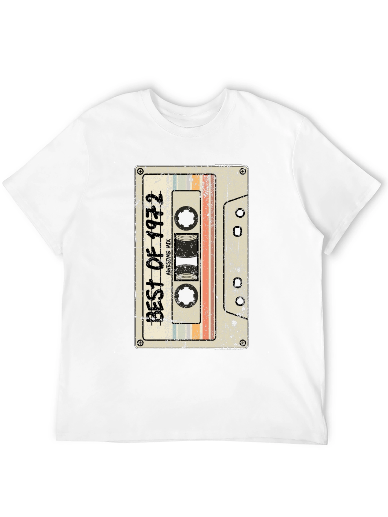 Retro 1972 Cassette Tape Graphic T-Shirt