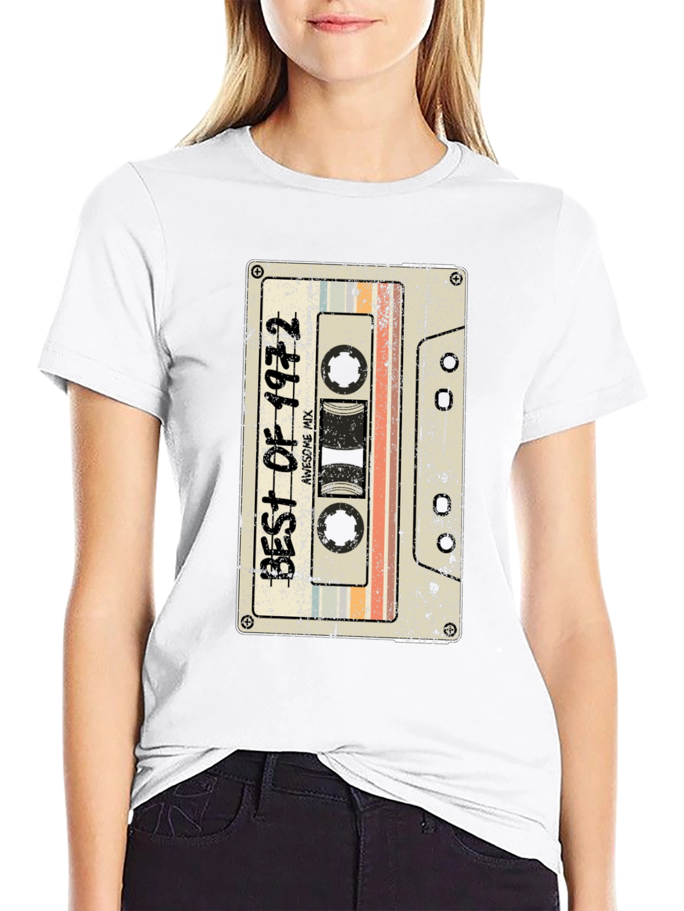 Retro 1972 Cassette Tape Graphic T-Shirt