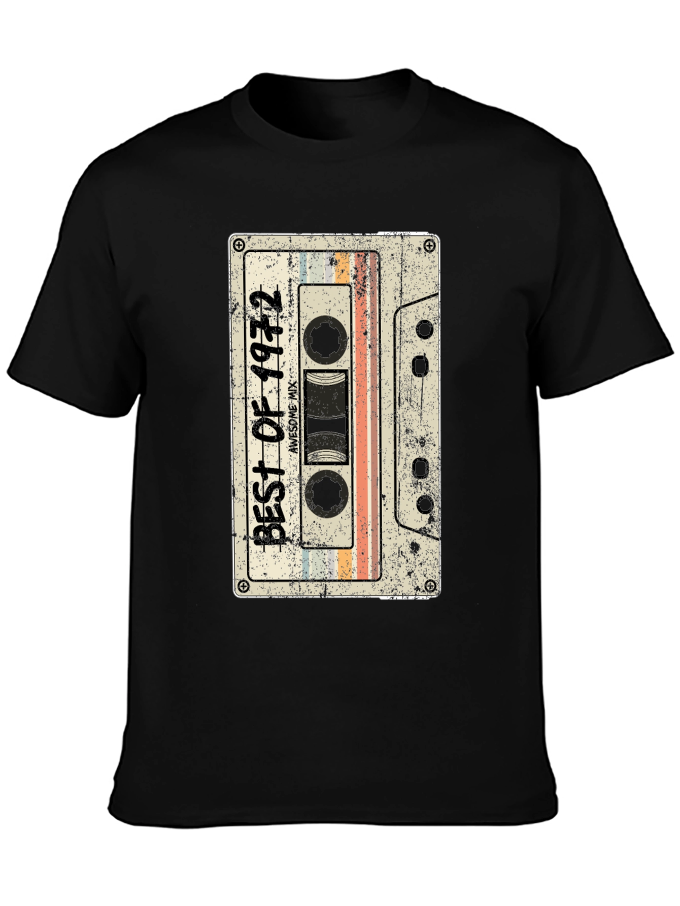 Retro 1972 Cassette Tape Graphic T-Shirt