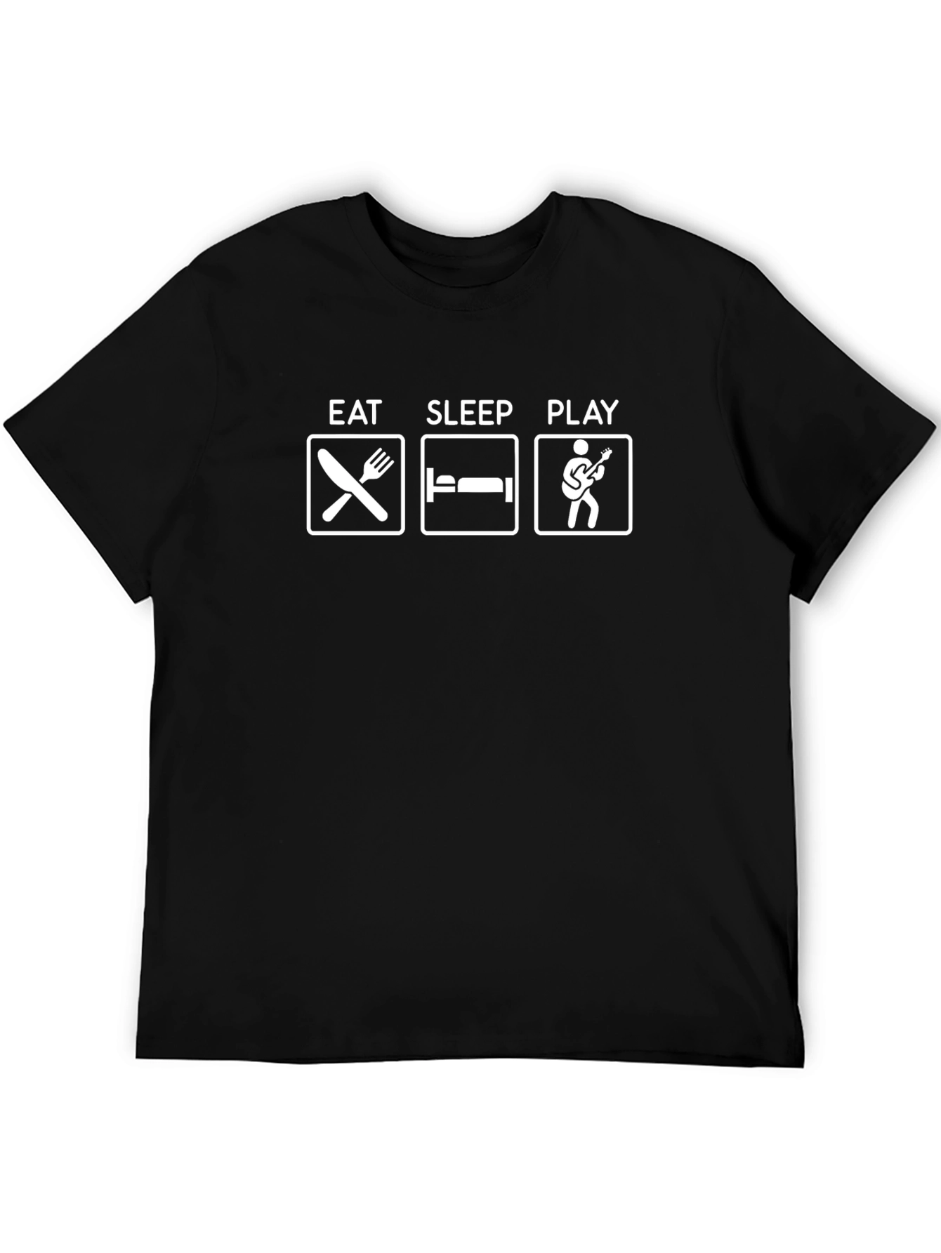 Eat Sleep Play Guitar Graphic T-Shirt
