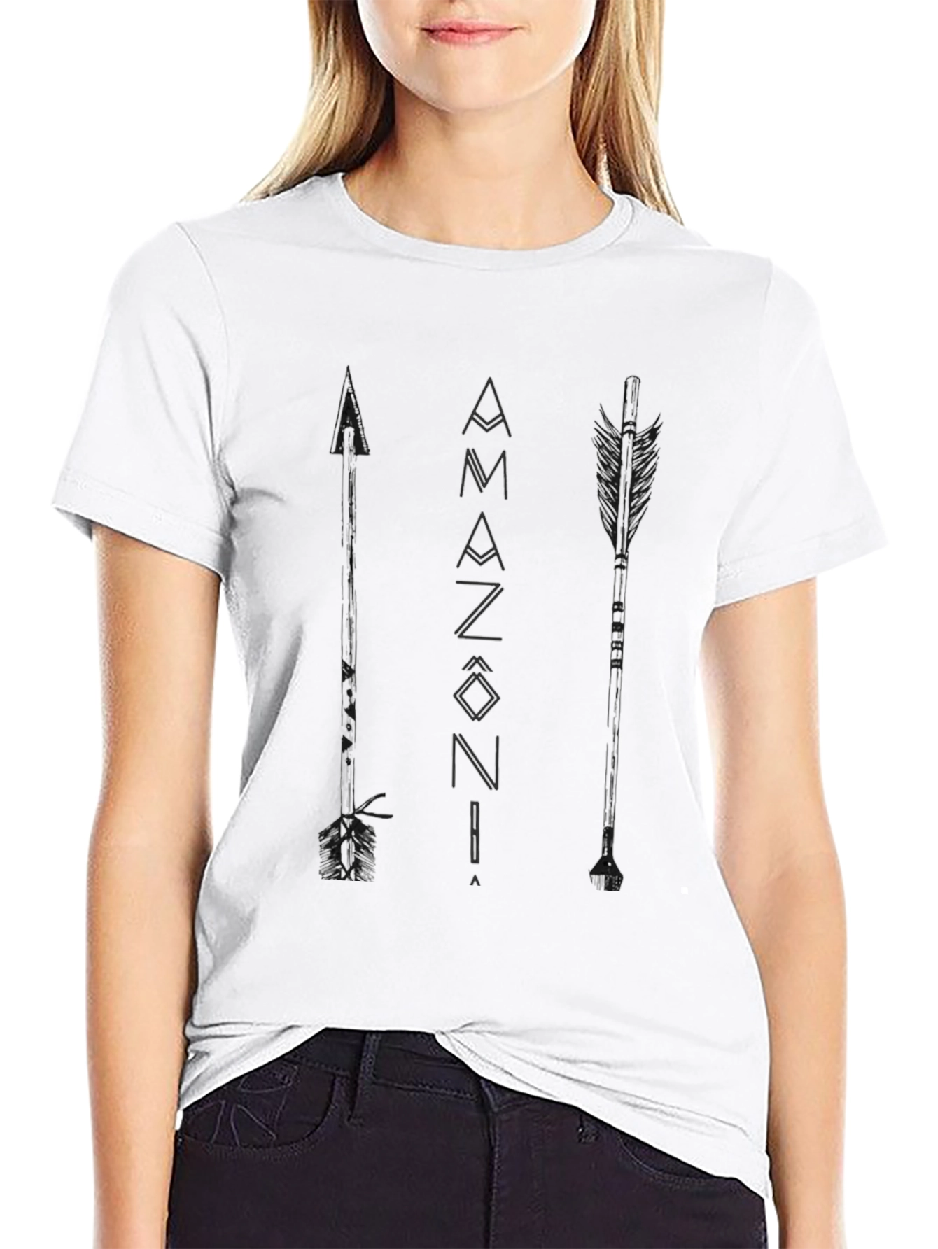 Amazonia Arrows Graphic T-Shirt - Casual Style