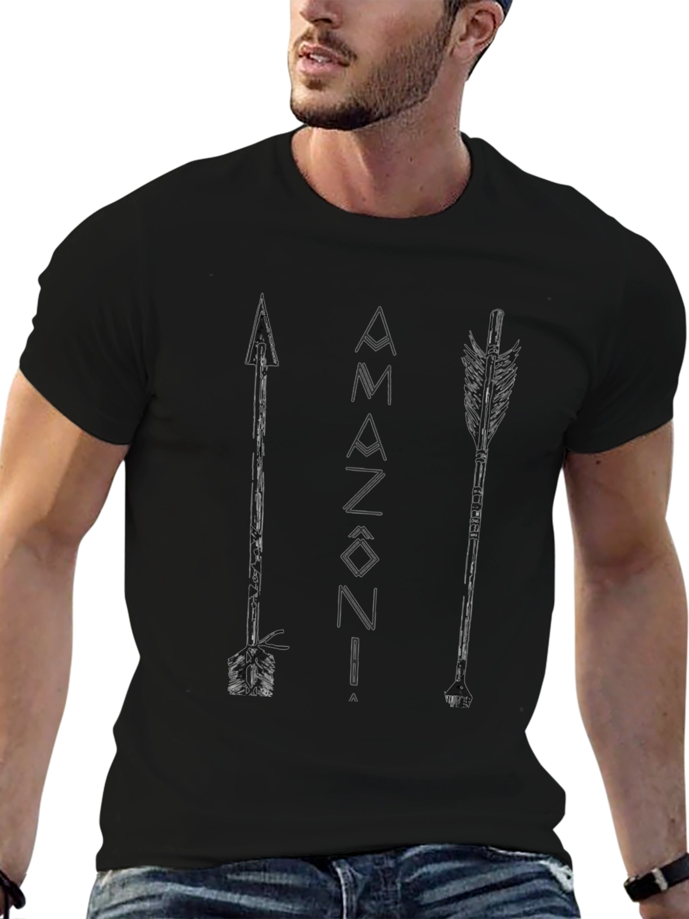 Amazonia Arrows Graphic T-Shirt - Casual Style