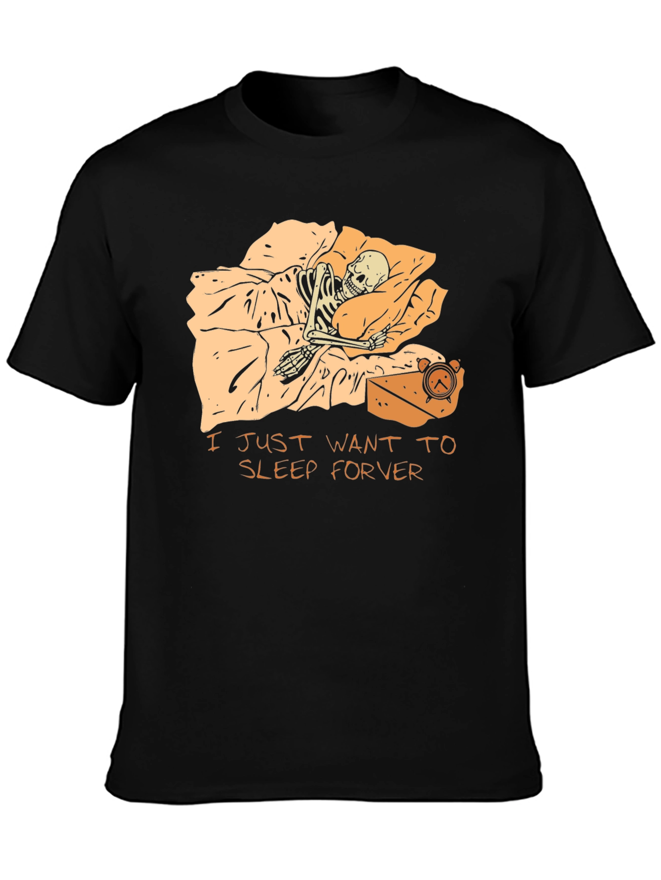 Sleep Forever T-Shirt - Skeleton Graphic Tee