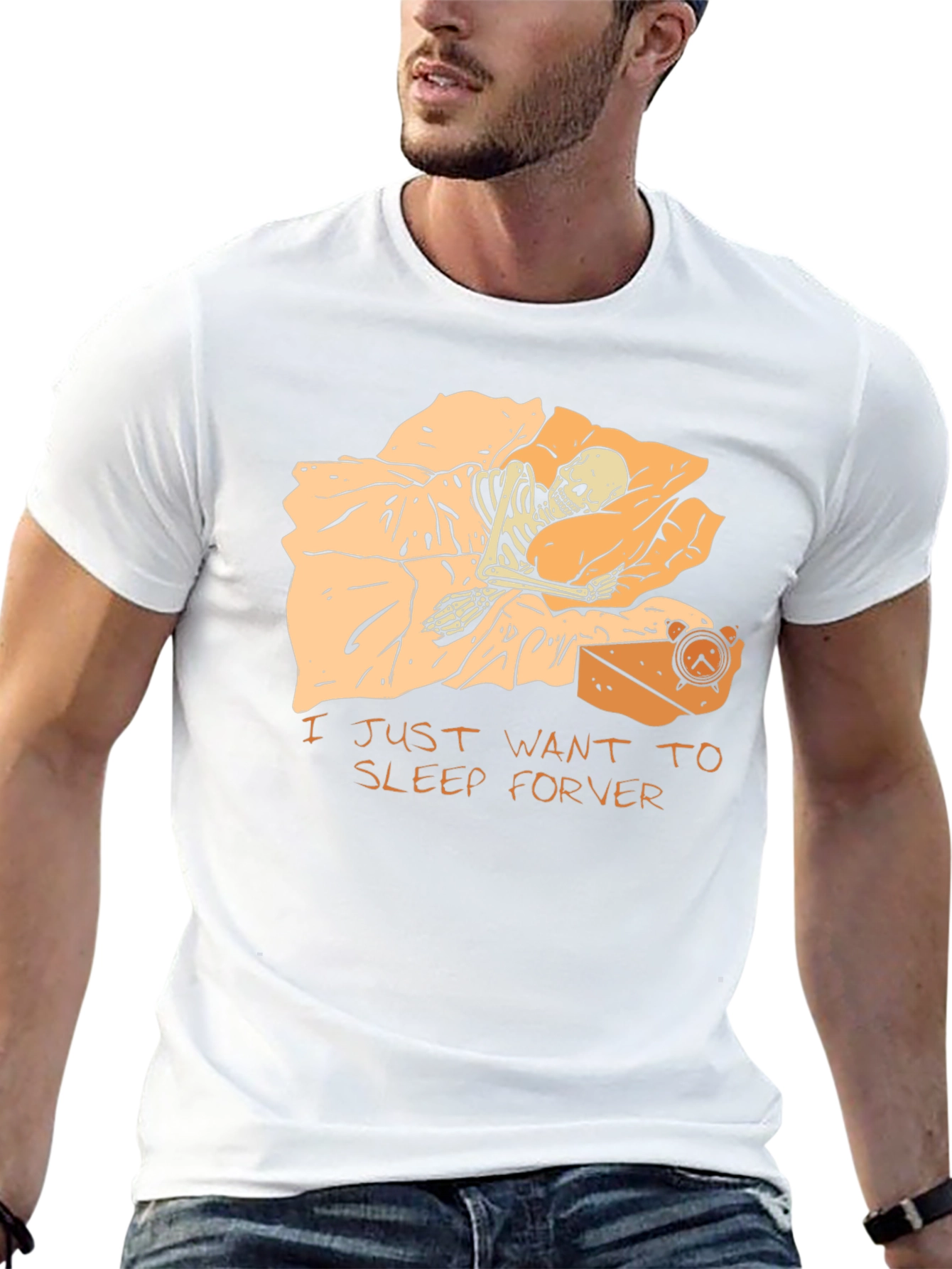 Sleep Forever T-Shirt - Skeleton Graphic Tee
