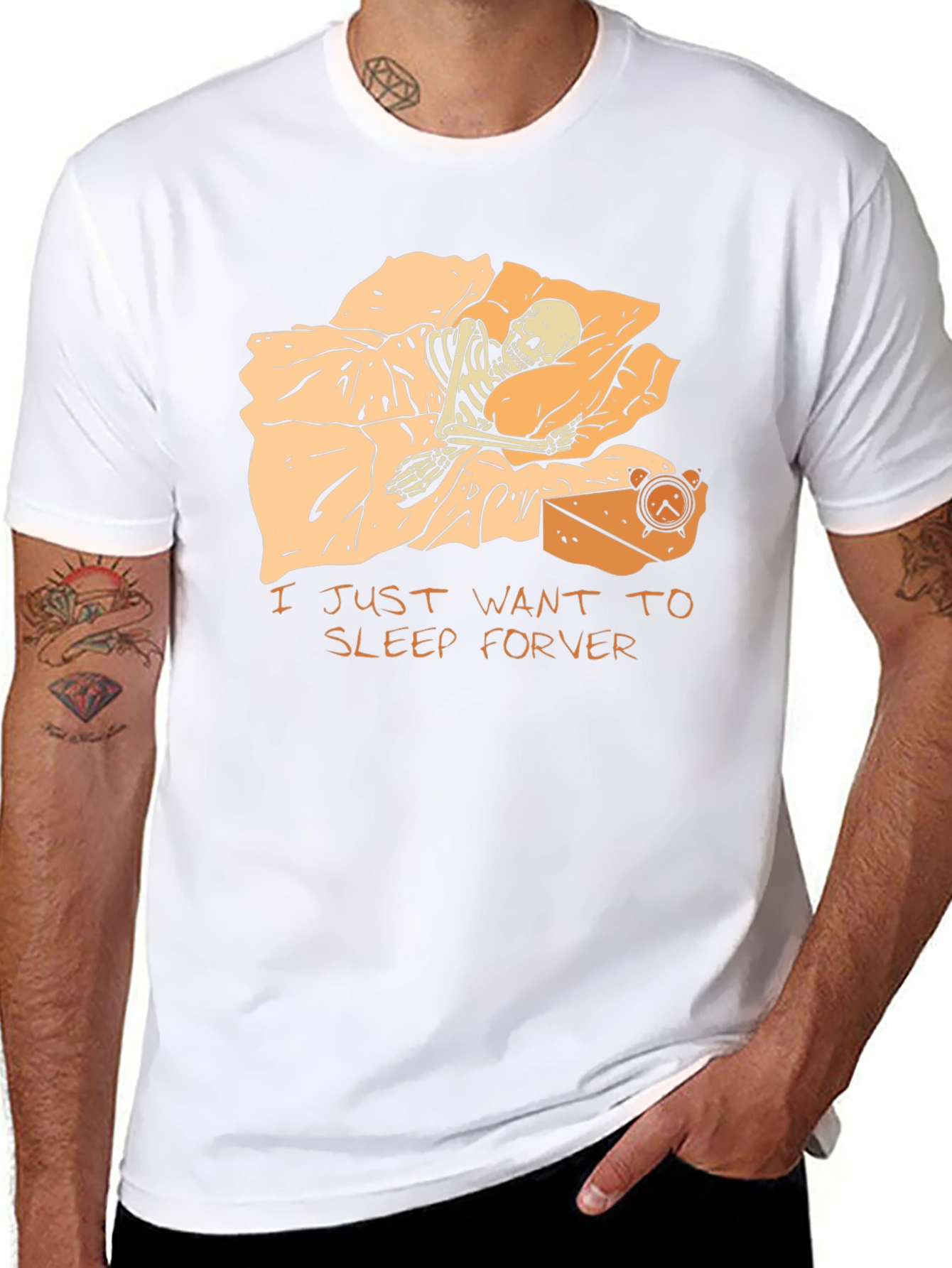 Sleep Forever T-Shirt - Skeleton Graphic Tee