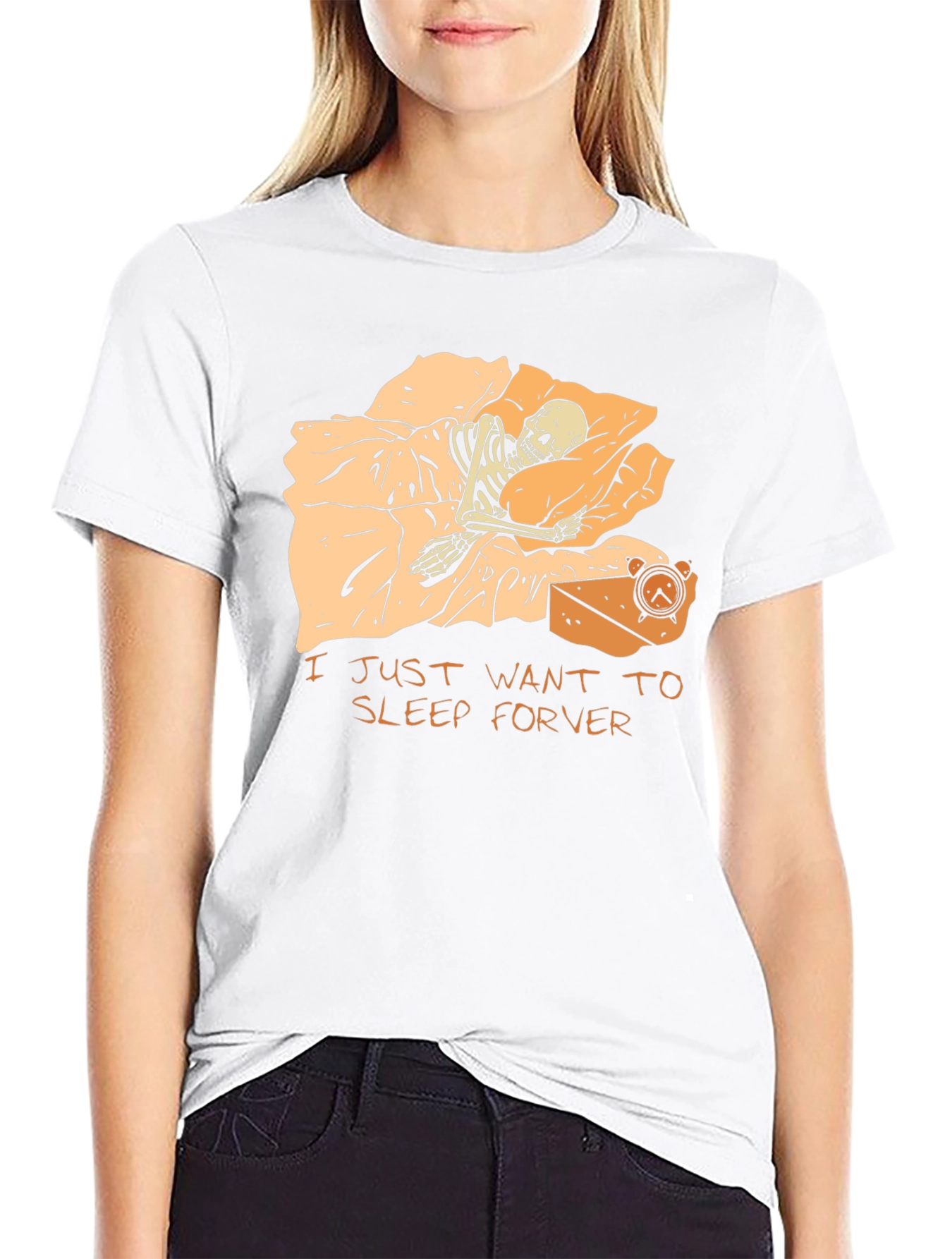 Sleep Forever T-Shirt - Skeleton Graphic Tee