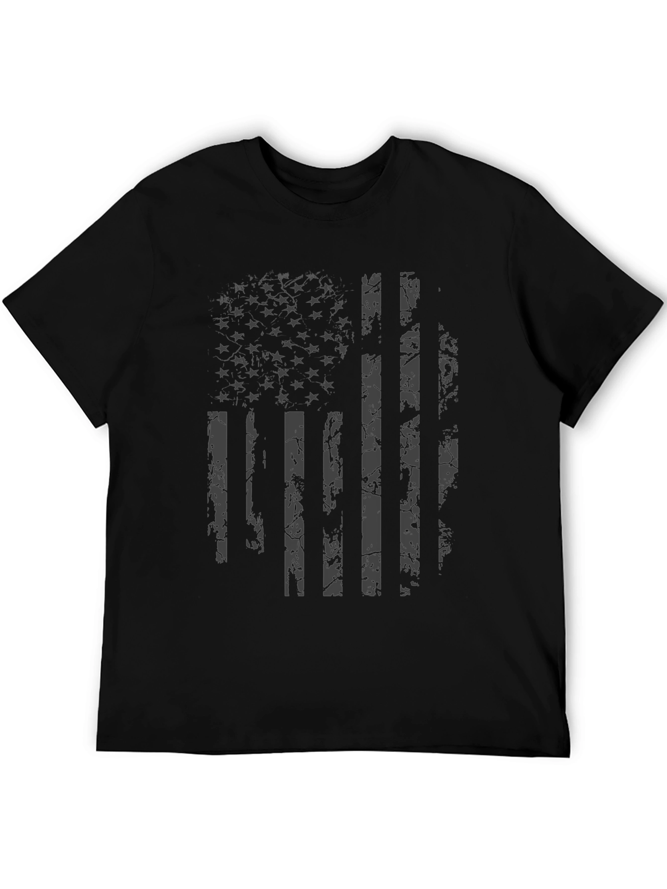 Distressed American Flag Graphic T-Shirt