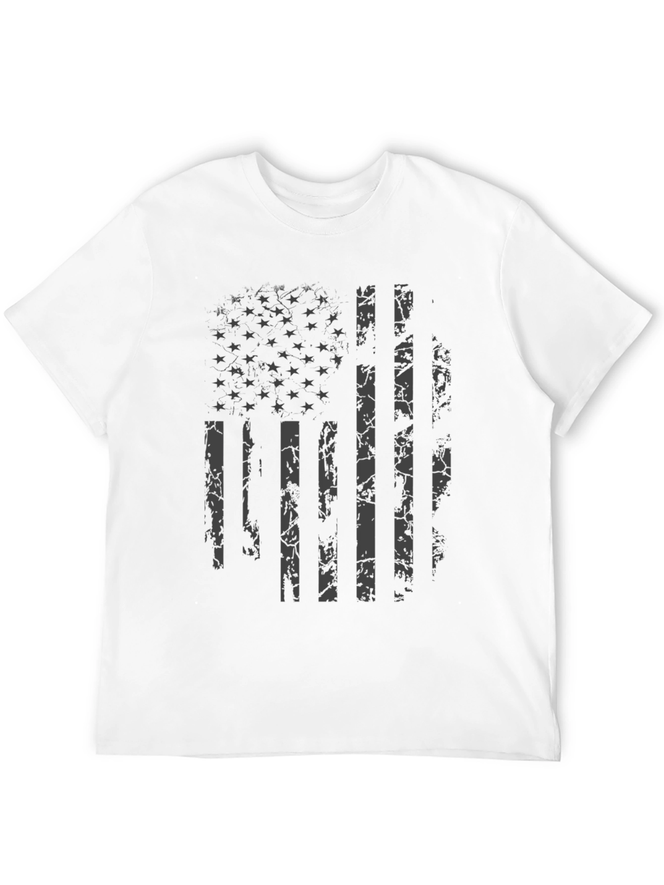 Distressed American Flag Graphic T-Shirt