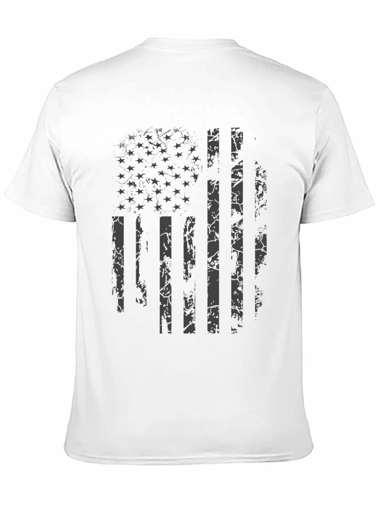 Distressed American Flag Graphic T-Shirt