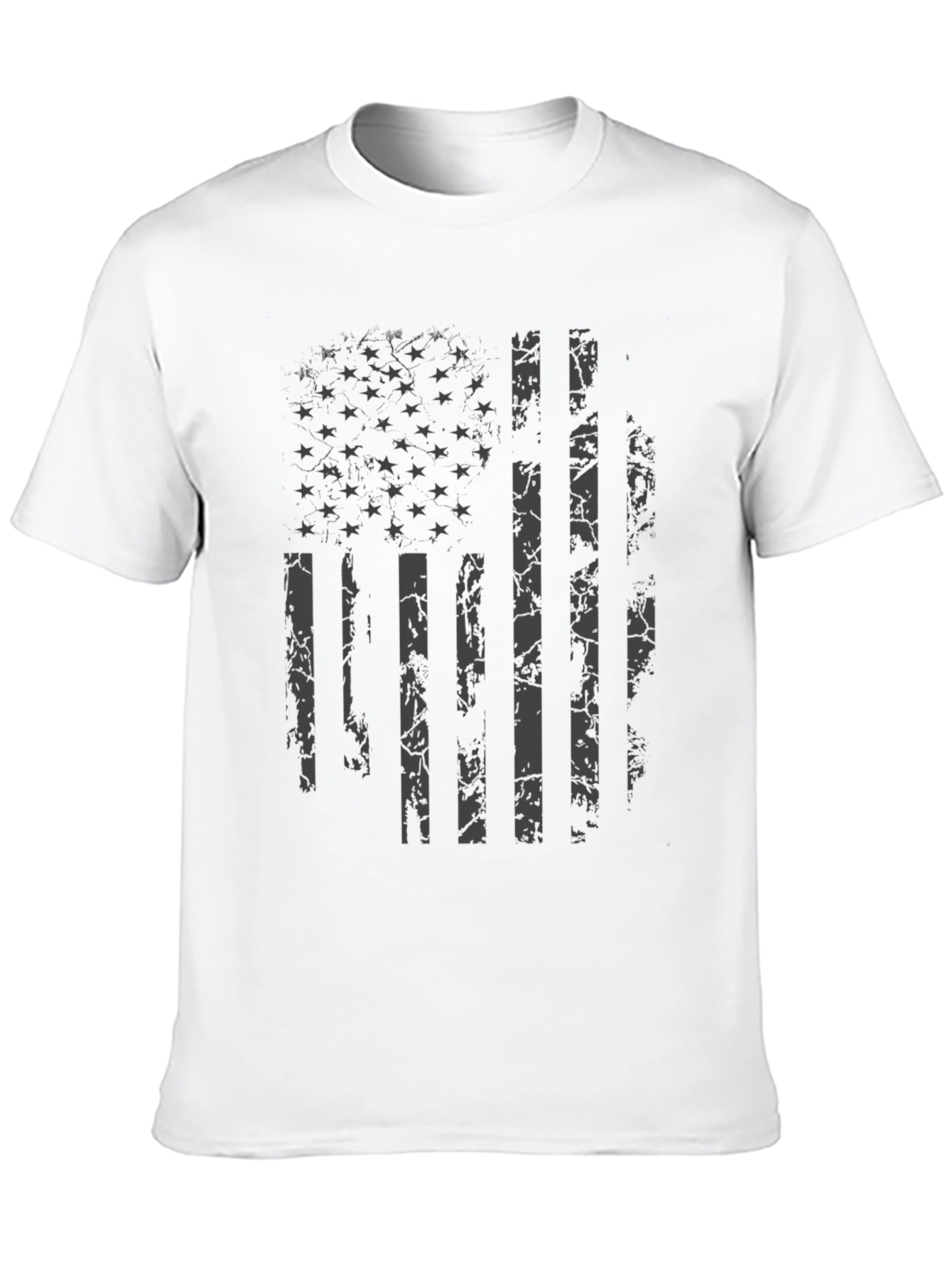 Distressed American Flag Graphic T-Shirt