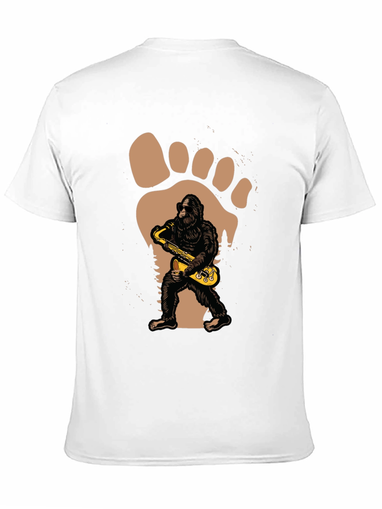 Sasquatch Sax T-Shirt - Bigfoot Musical Tee