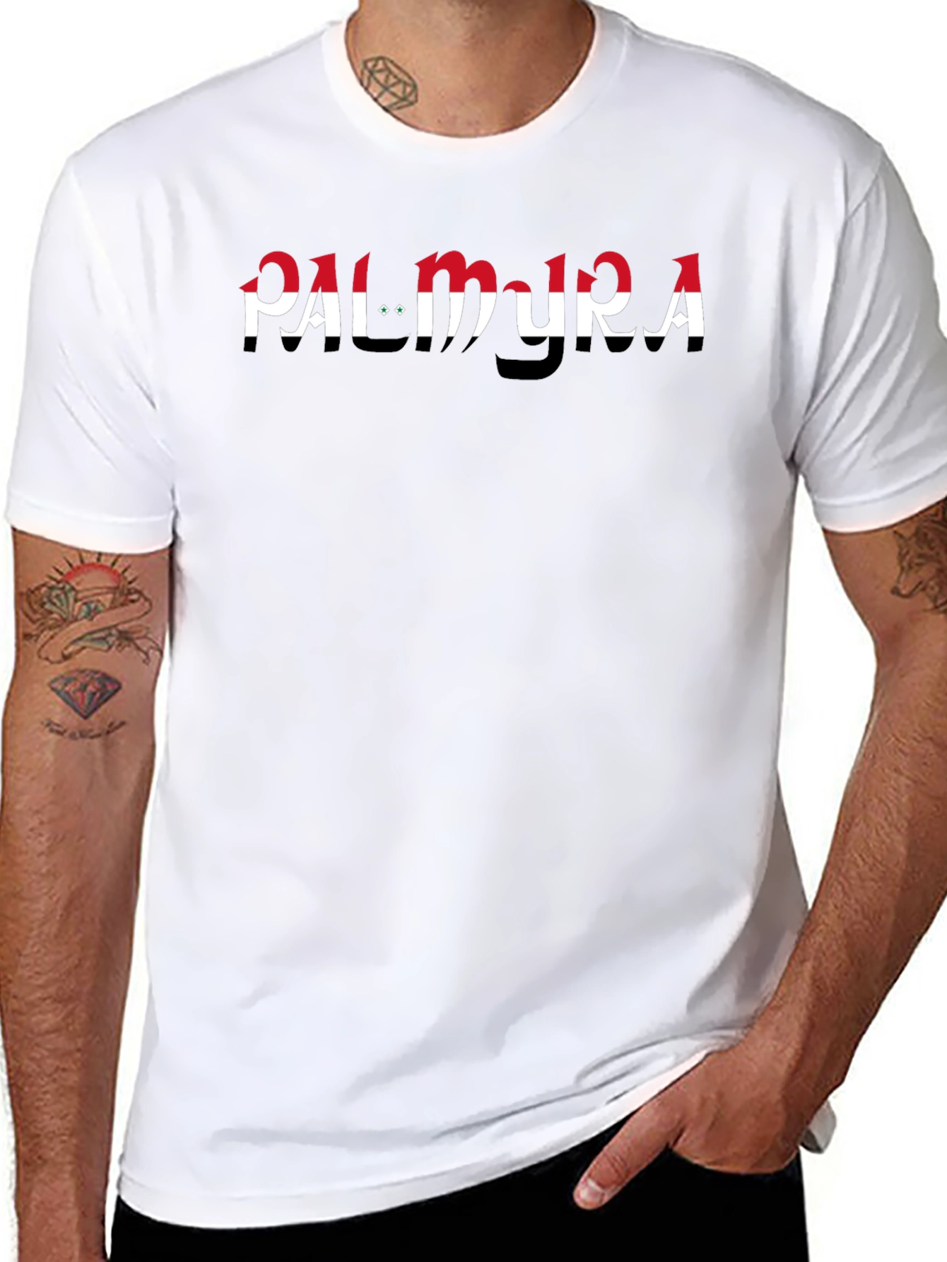 Palmyra Graphic Tee - Stylish Black T-Shirt