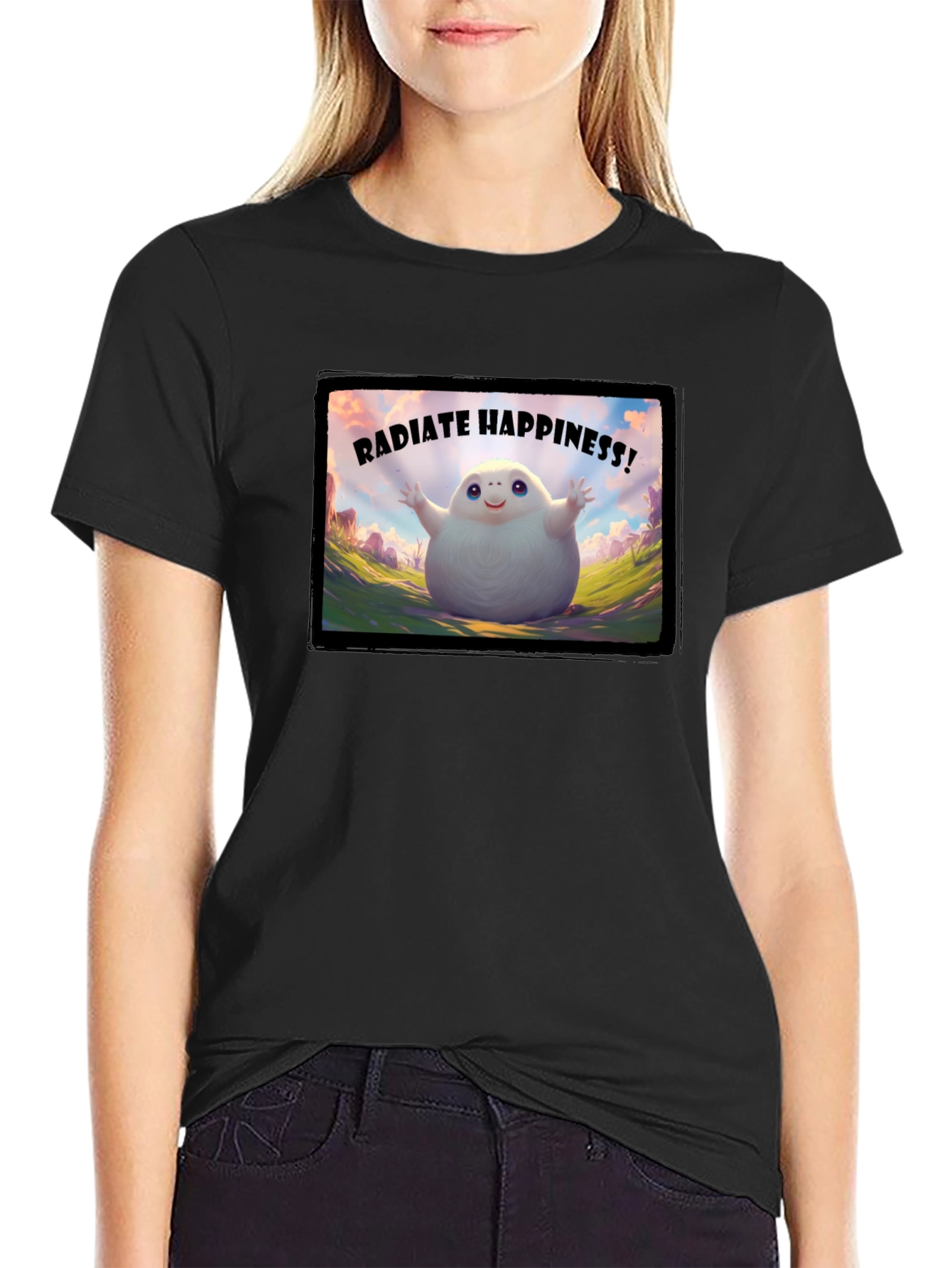Radiate Happiness T-Shirt - Positive Vibes Only!
