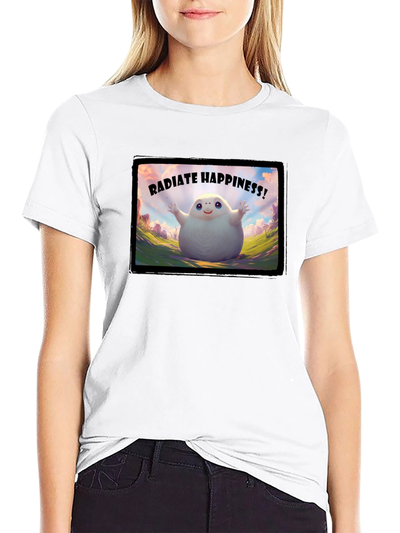 Radiate Happiness T-Shirt - Positive Vibes Only!