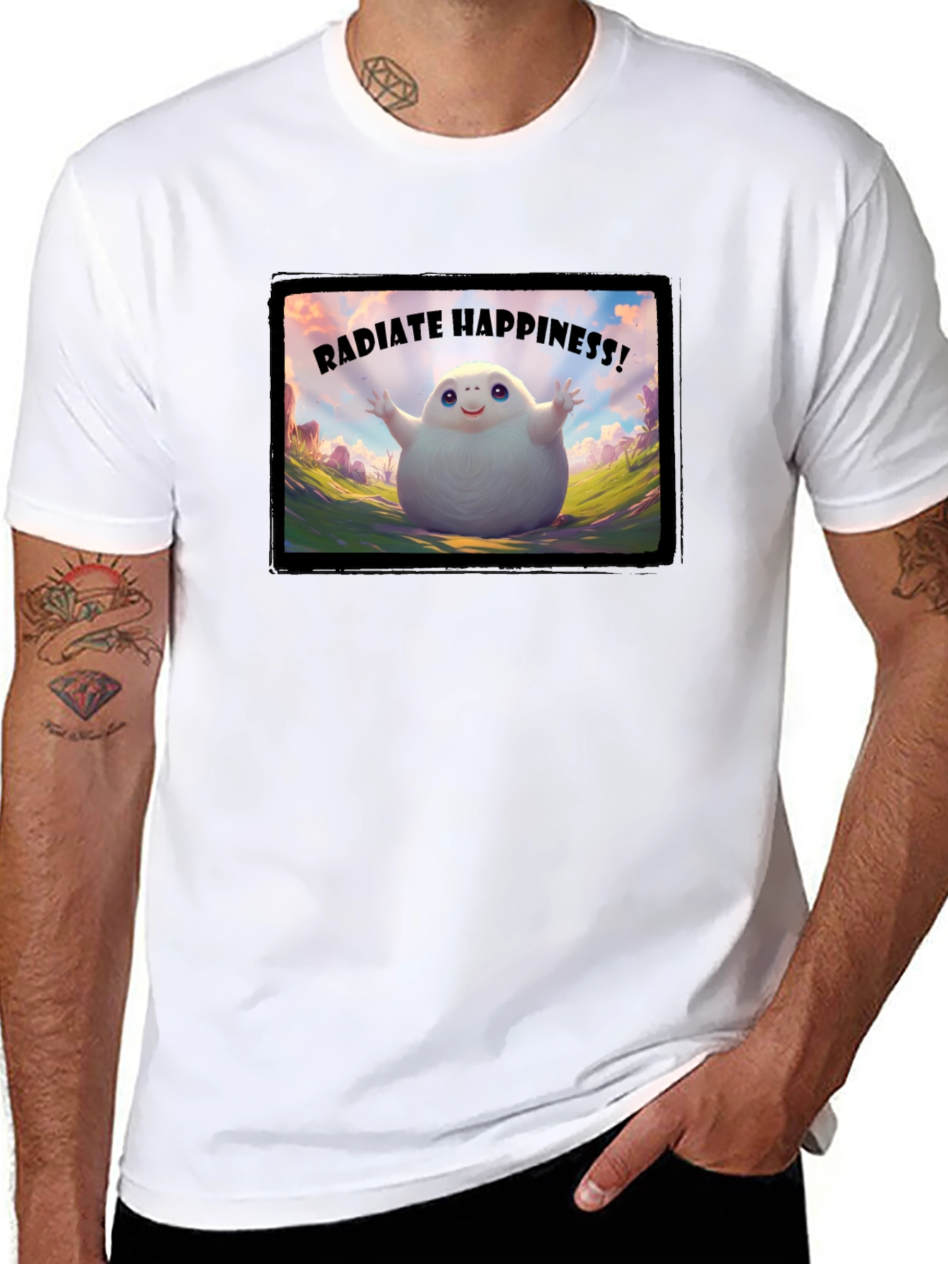 Radiate Happiness T-Shirt - Positive Vibes Only!