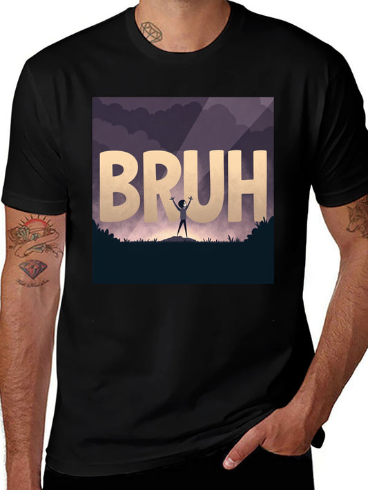 Bruh T-Shirt: Silhouette Design - Premium Cotton