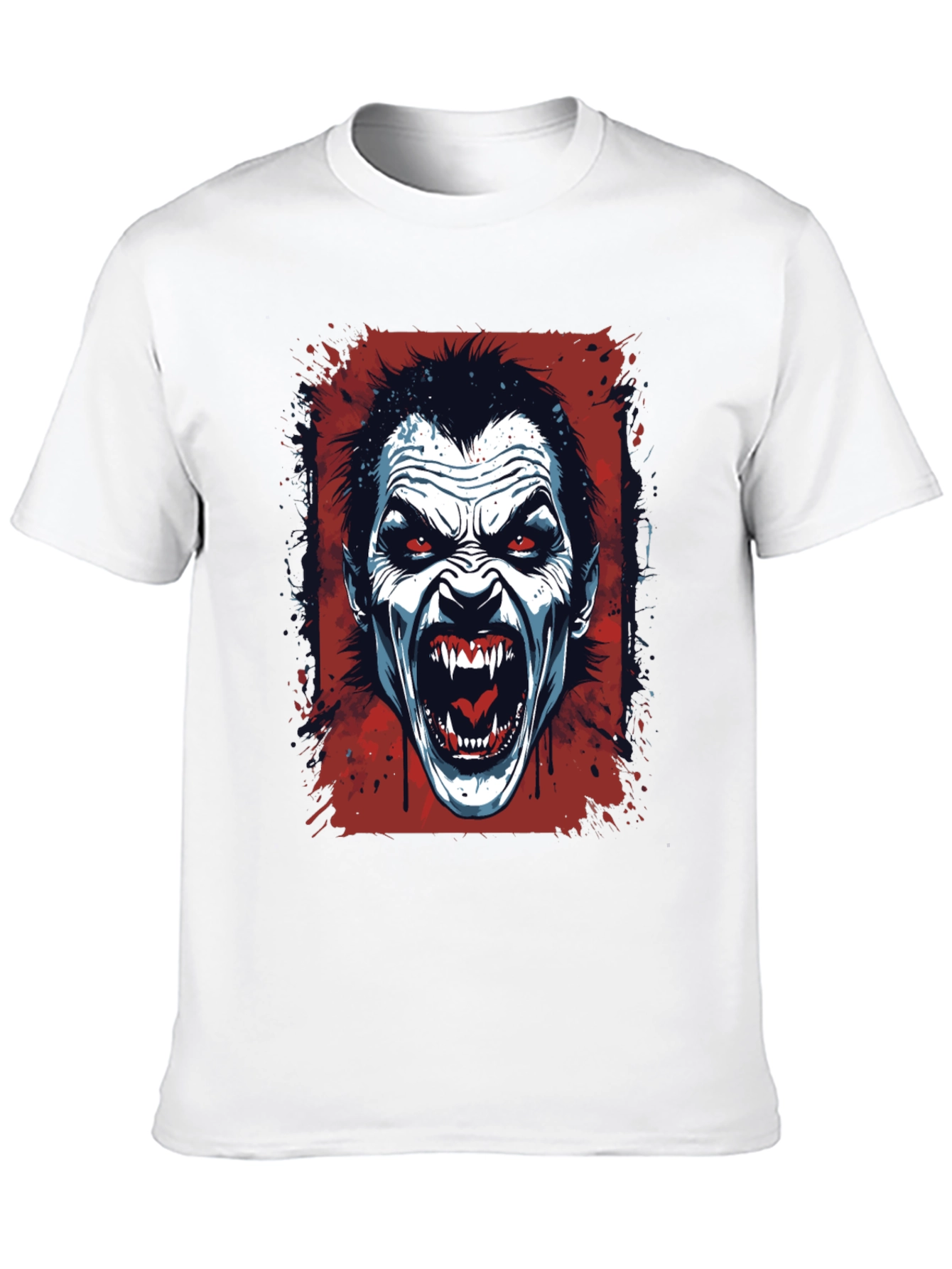 Vampire Graphic T-Shirt - Horror Fang Design