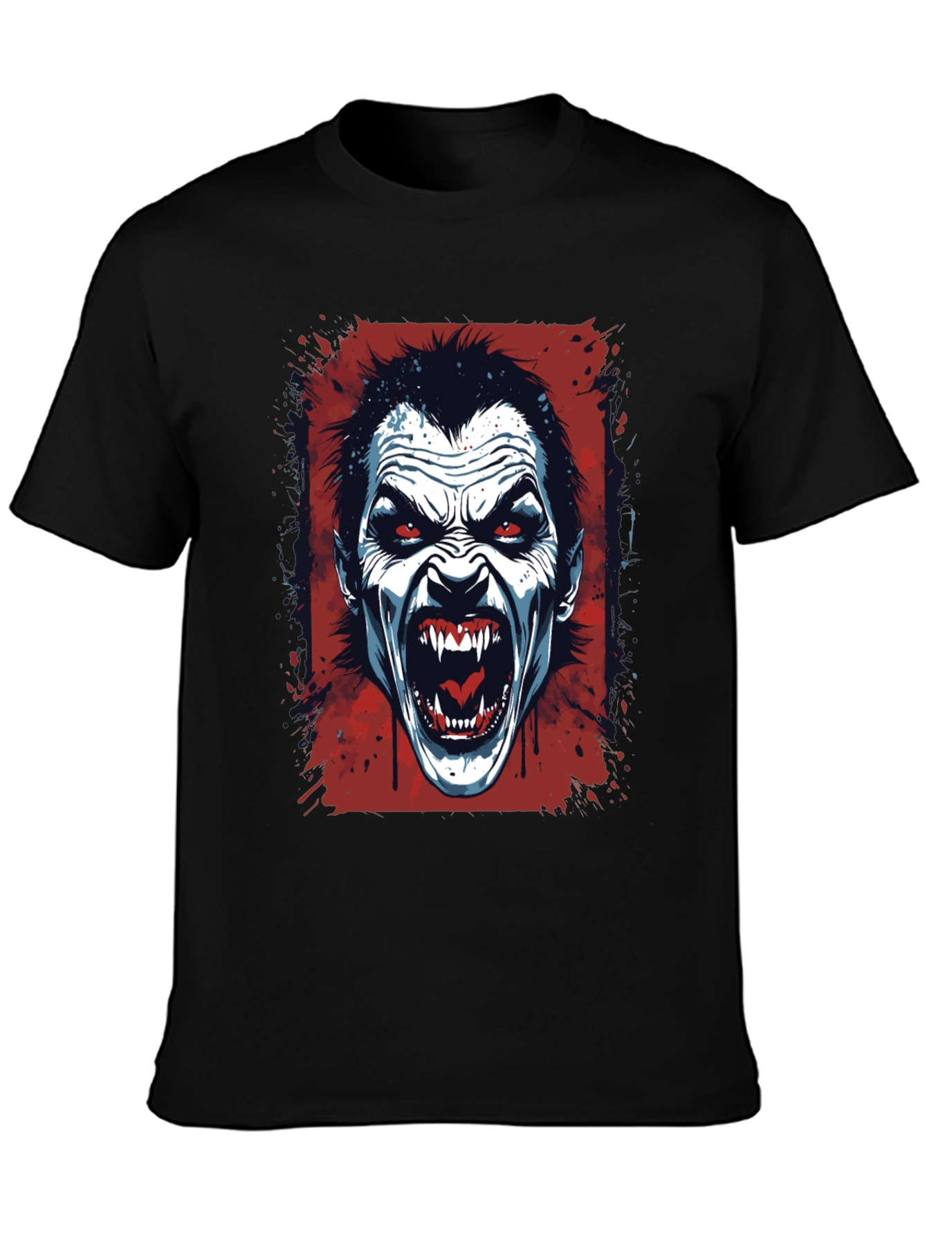 Vampire Graphic T-Shirt - Horror Fang Design
