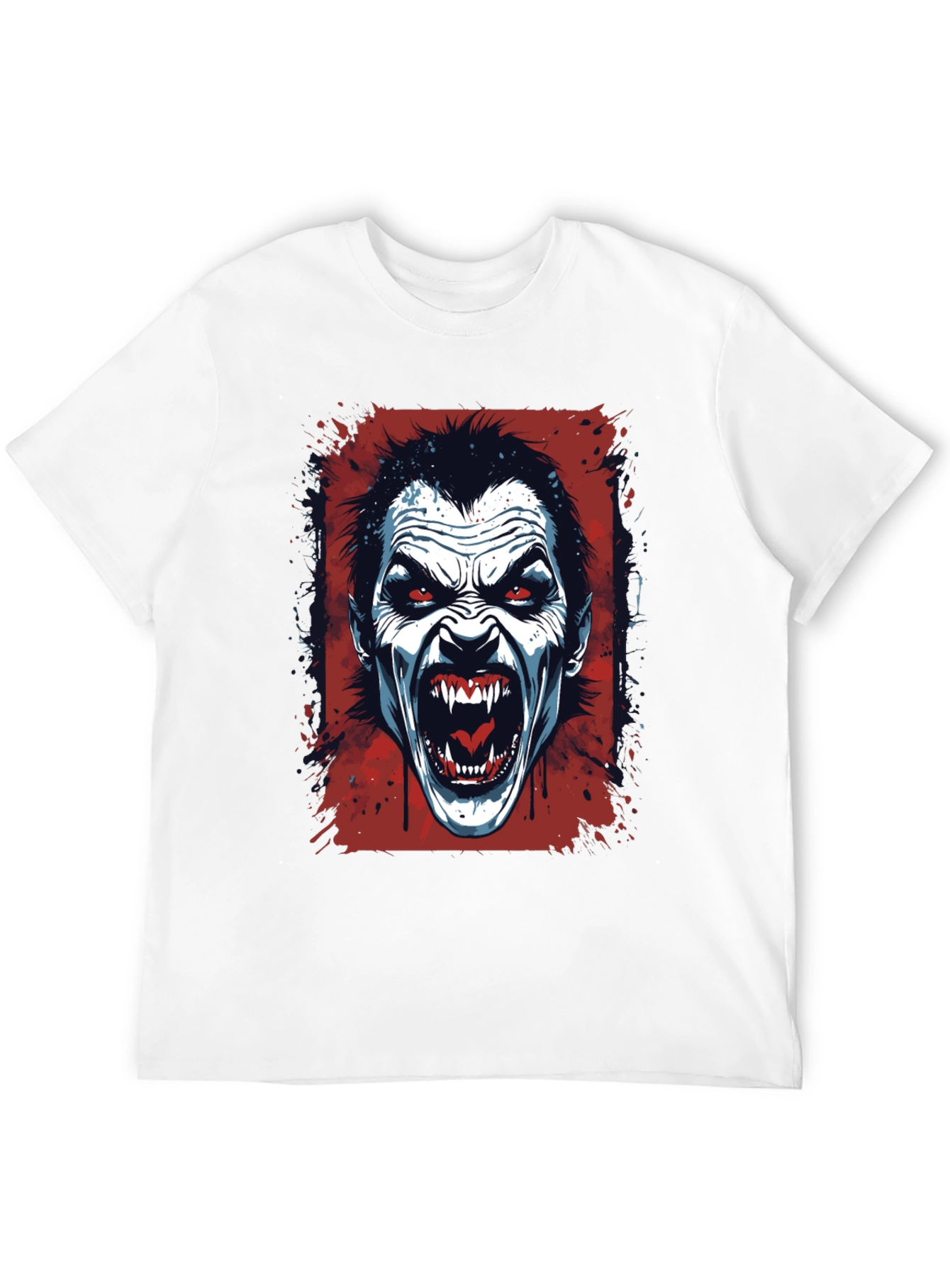 Vampire Graphic T-Shirt - Horror Fang Design
