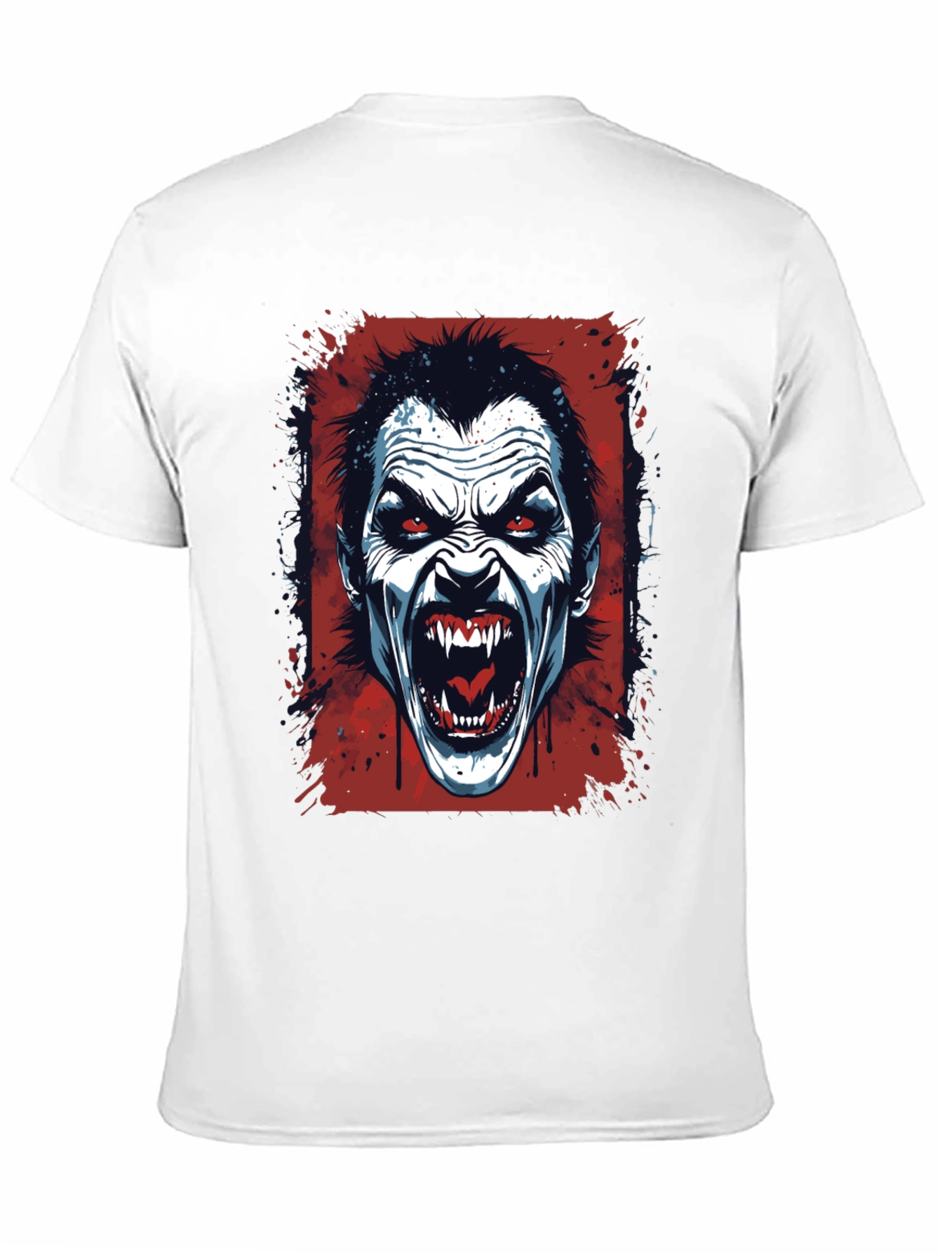 Vampire Graphic T-Shirt - Horror Fang Design