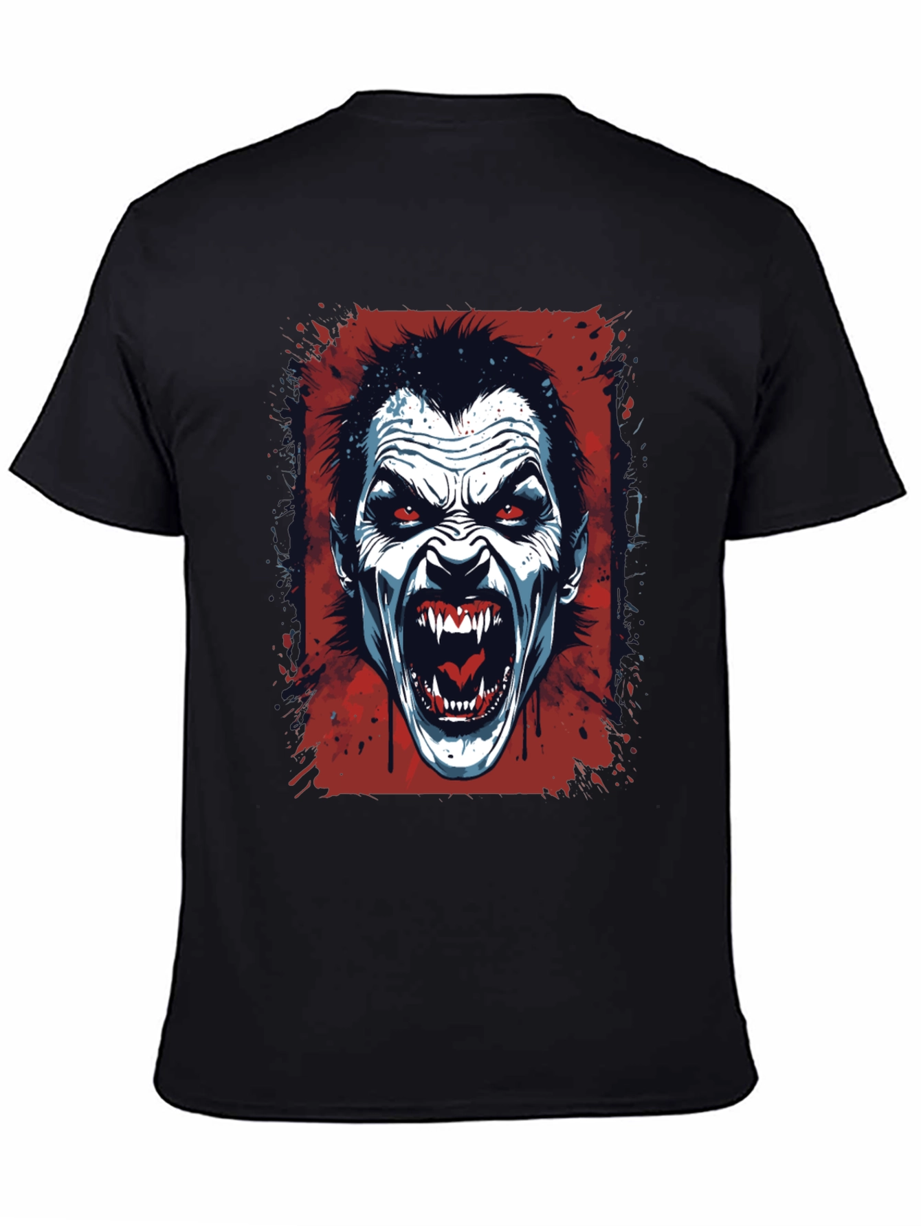 Vampire Graphic T-Shirt - Horror Fang Design