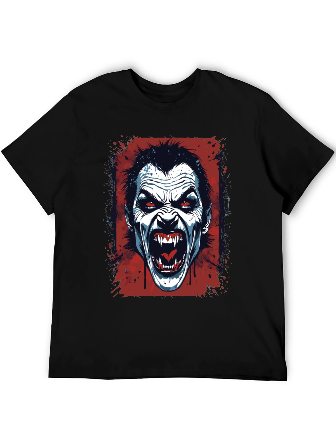 Vampire Graphic T-Shirt - Horror Fang Design