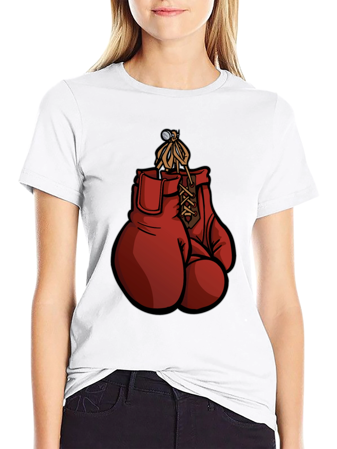 Boxing Gloves Graphic Tee - Retro Style