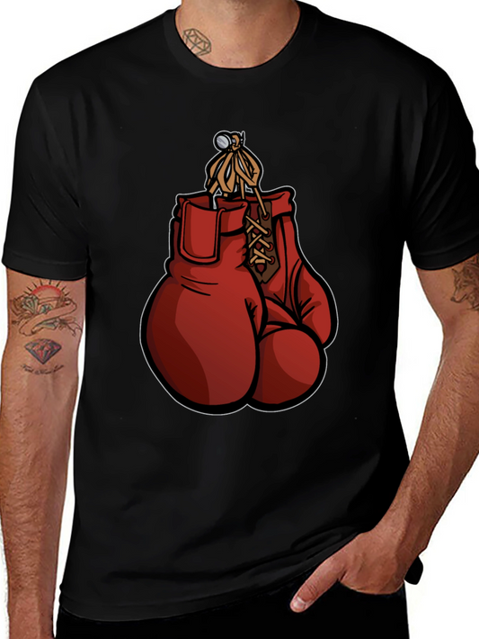 Boxing Gloves Graphic Tee - Retro Style