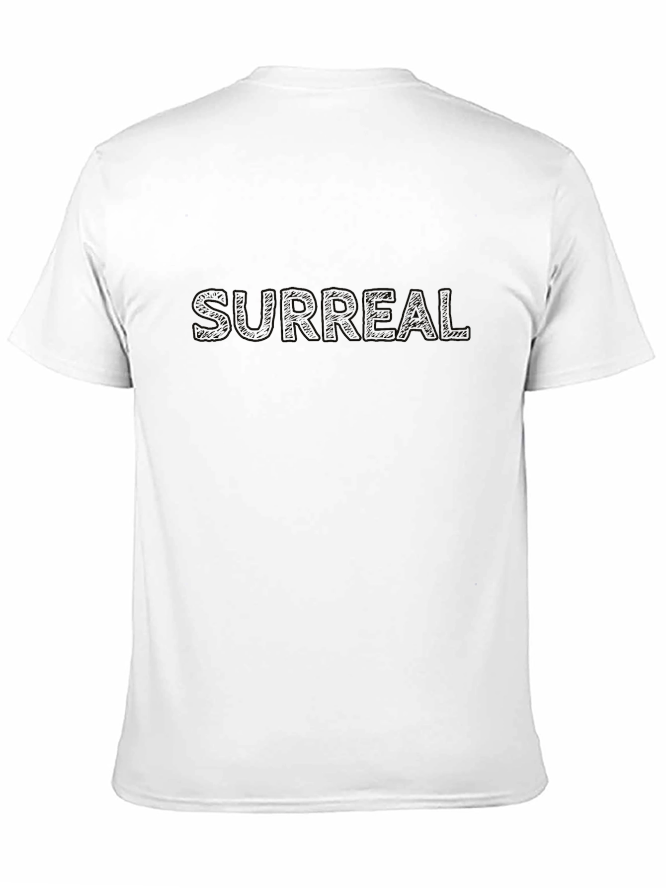 Surreal Graphic Print Black T-Shirt
