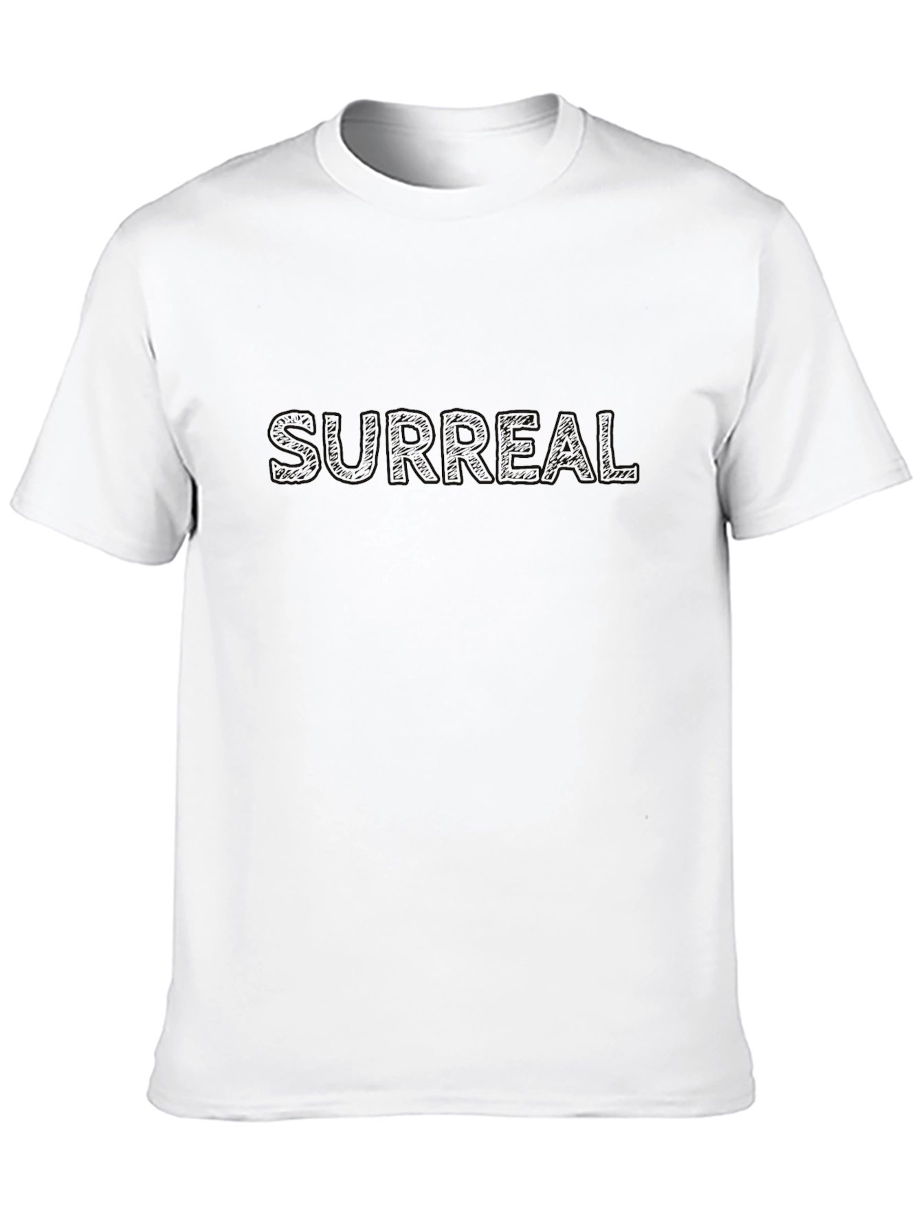 Surreal Graphic Print Black T-Shirt