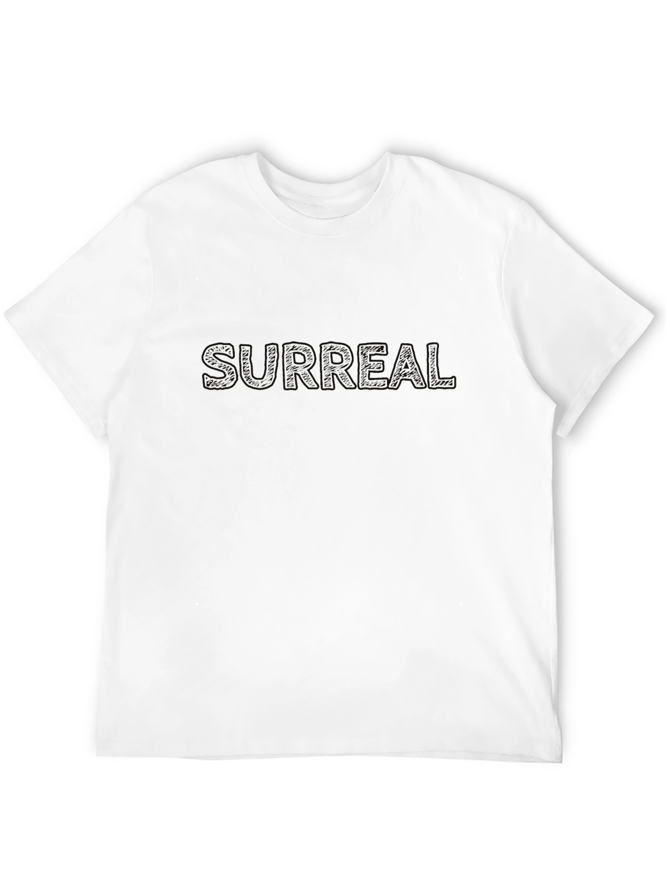 Surreal Graphic Print Black T-Shirt