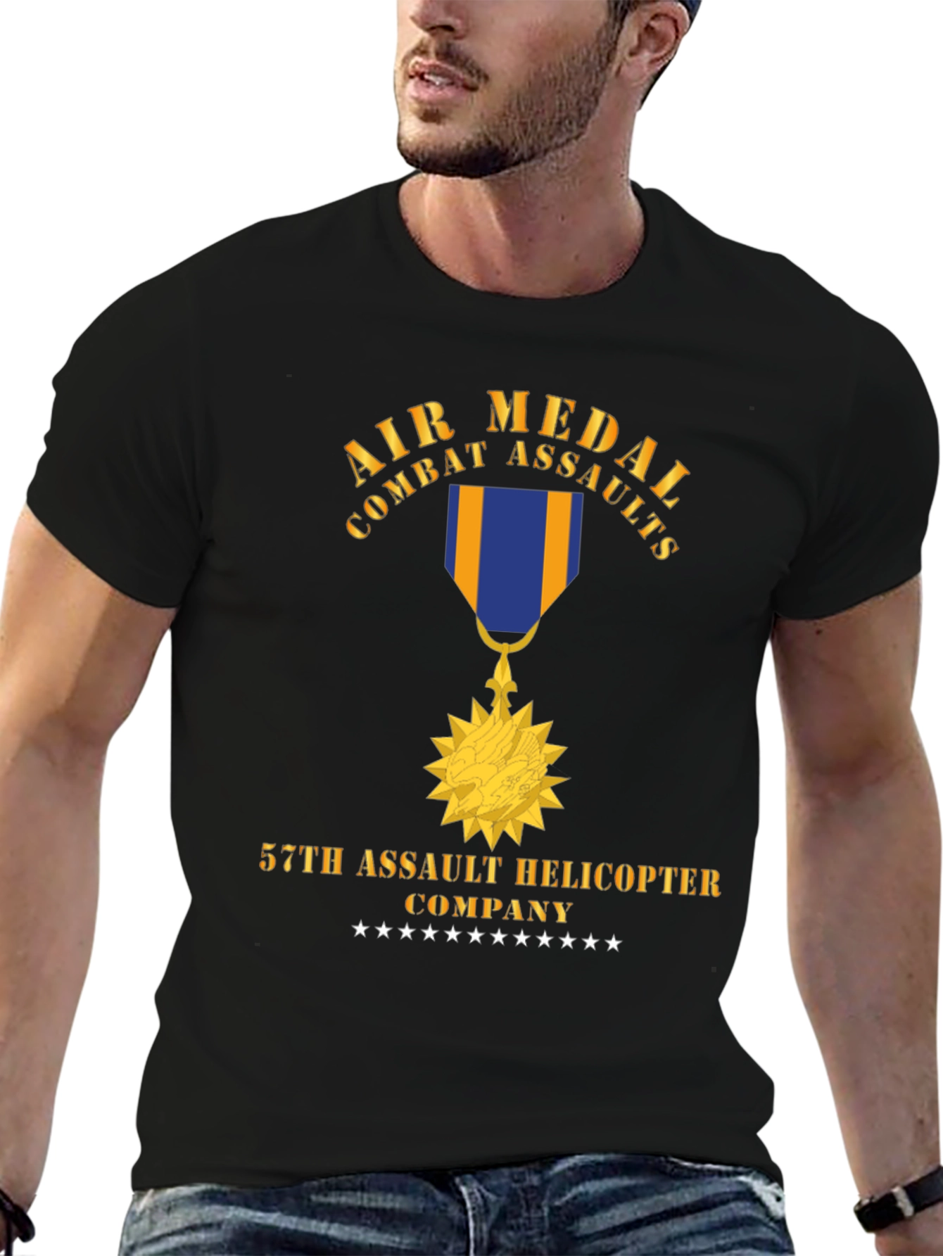 Air Medal Combat Assaults 57th Helicopter Company T-Shirt