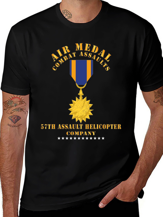 Air Medal Combat Assaults 57th Helicopter Company T-Shirt