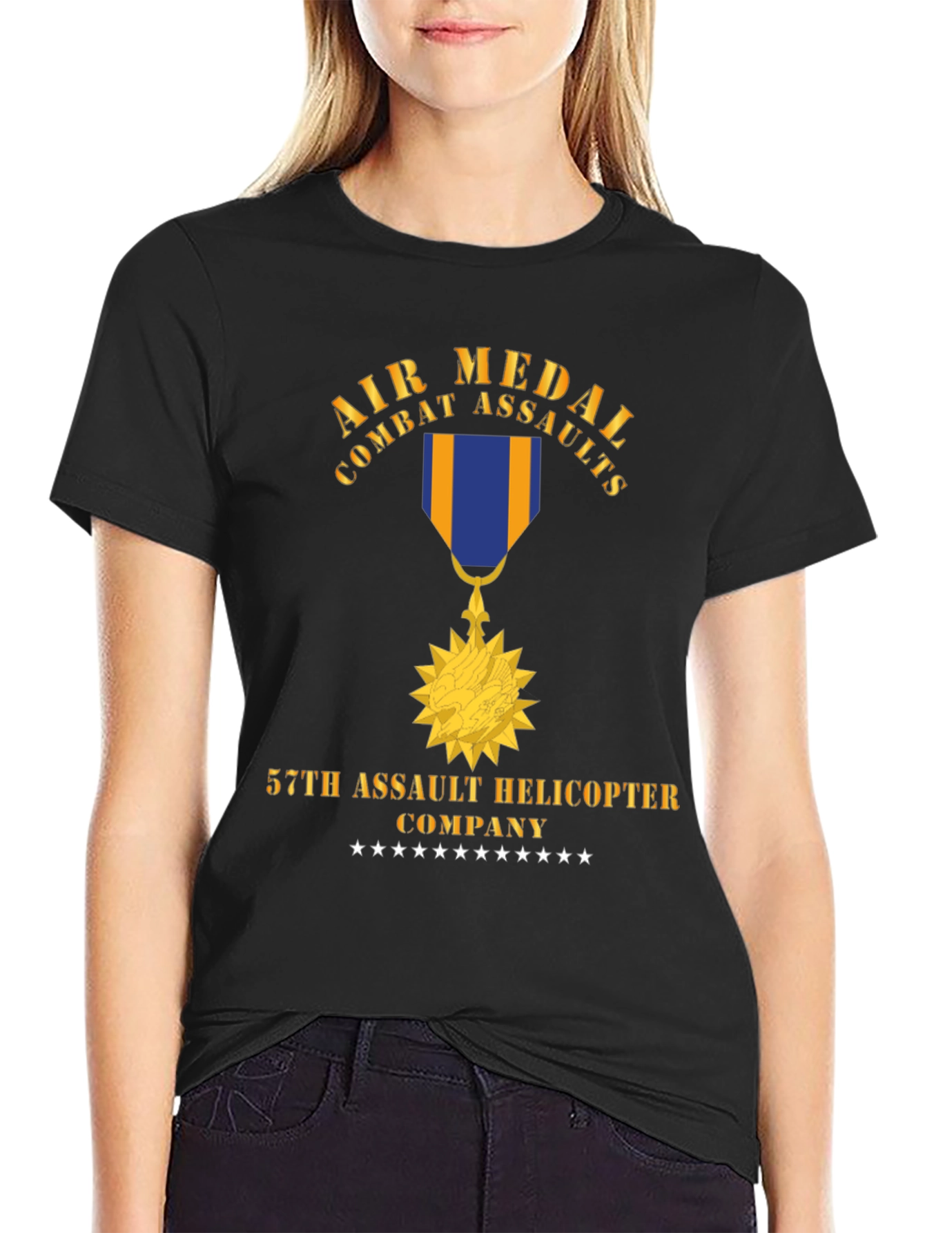 Air Medal Combat Assaults 57th Helicopter Company T-Shirt