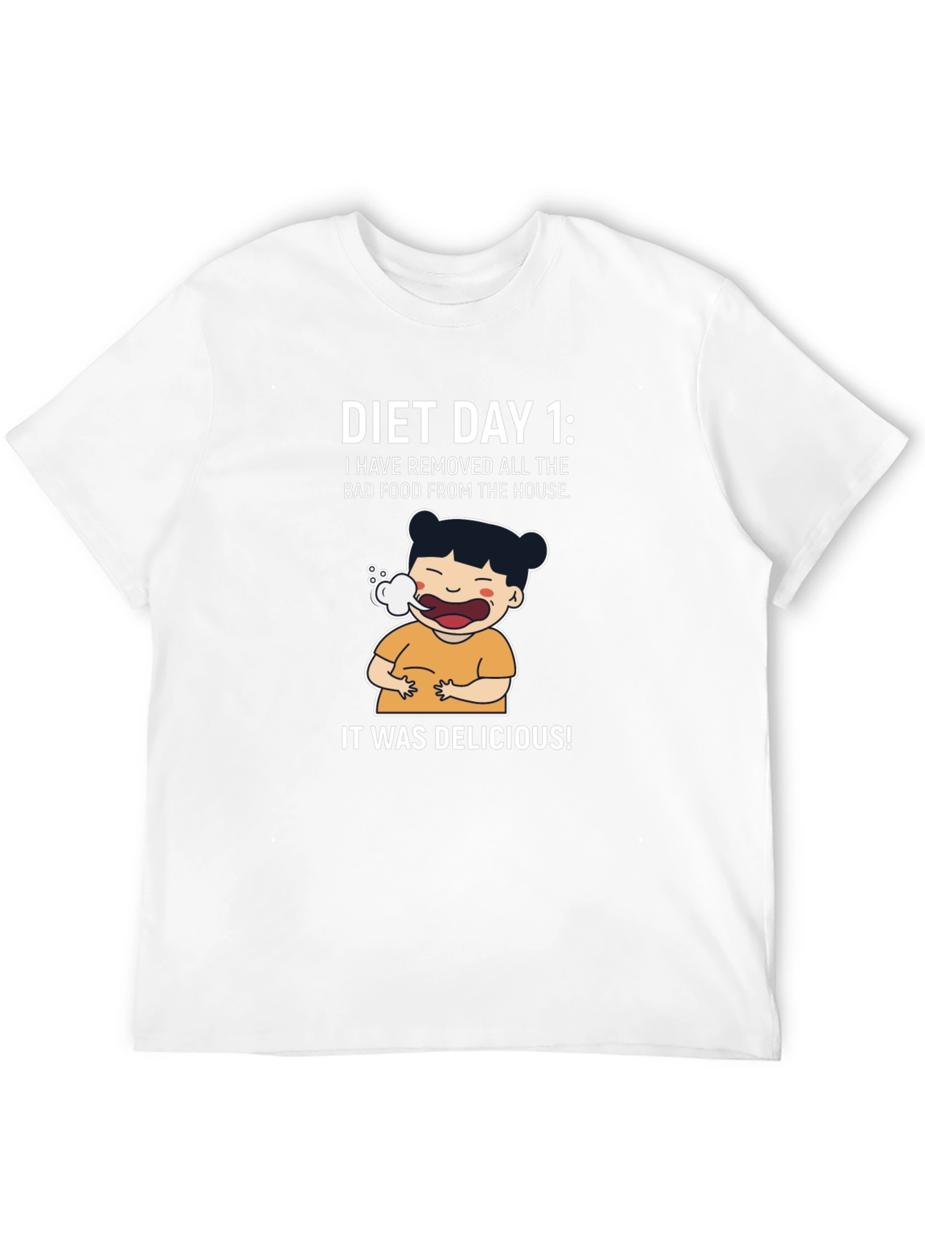 Diet Day 1 Funny Graphic Tee Shirt