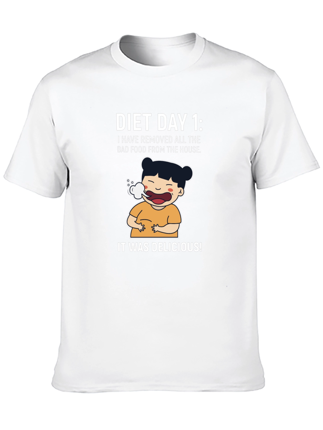 Diet Day 1 Funny Graphic Tee Shirt
