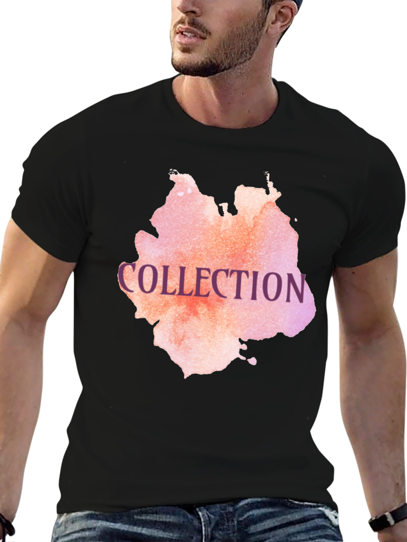 Collection Graphic Tee - Stylish Black T-Shirt