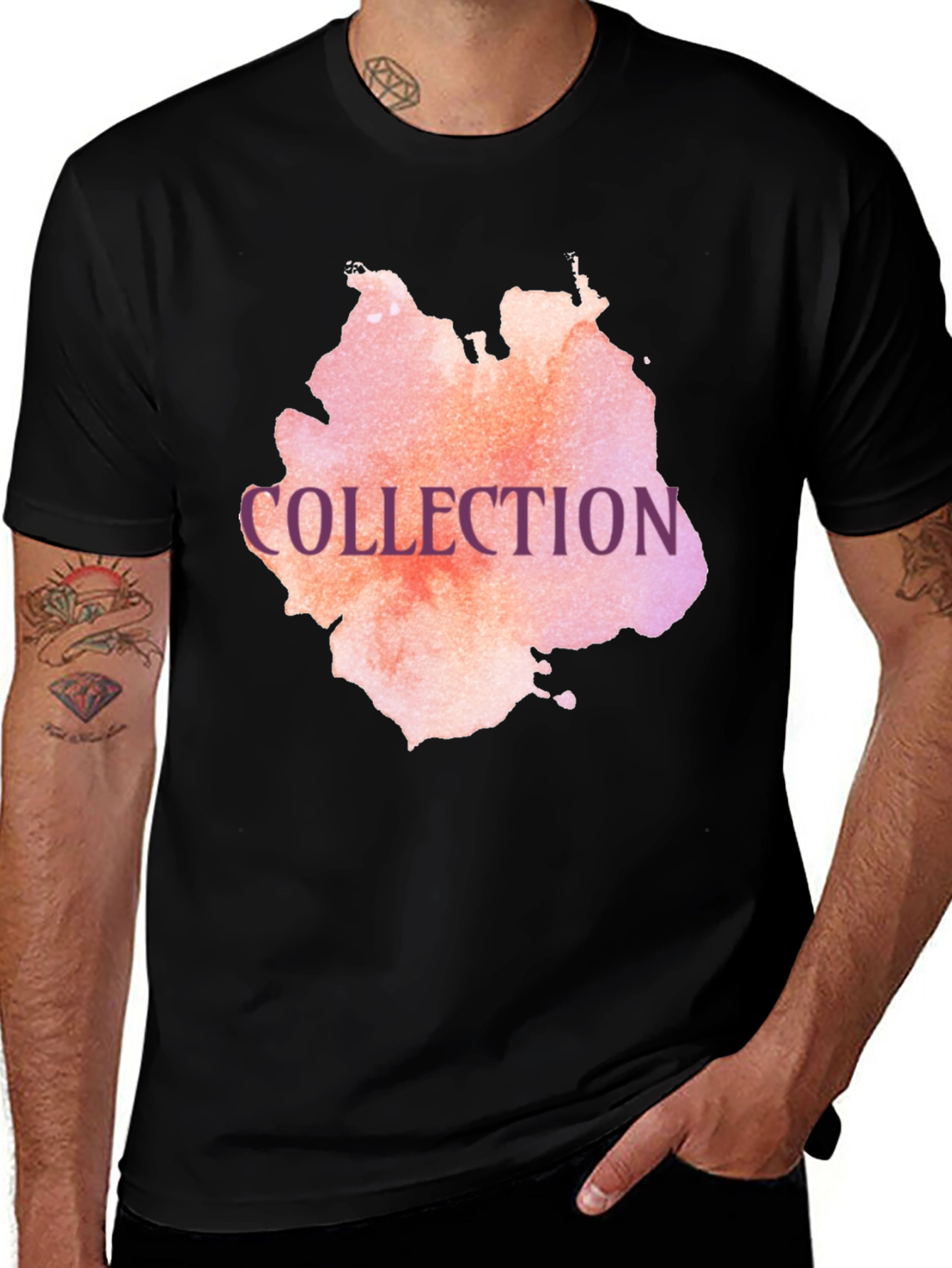 Collection Graphic Tee - Stylish Black T-Shirt