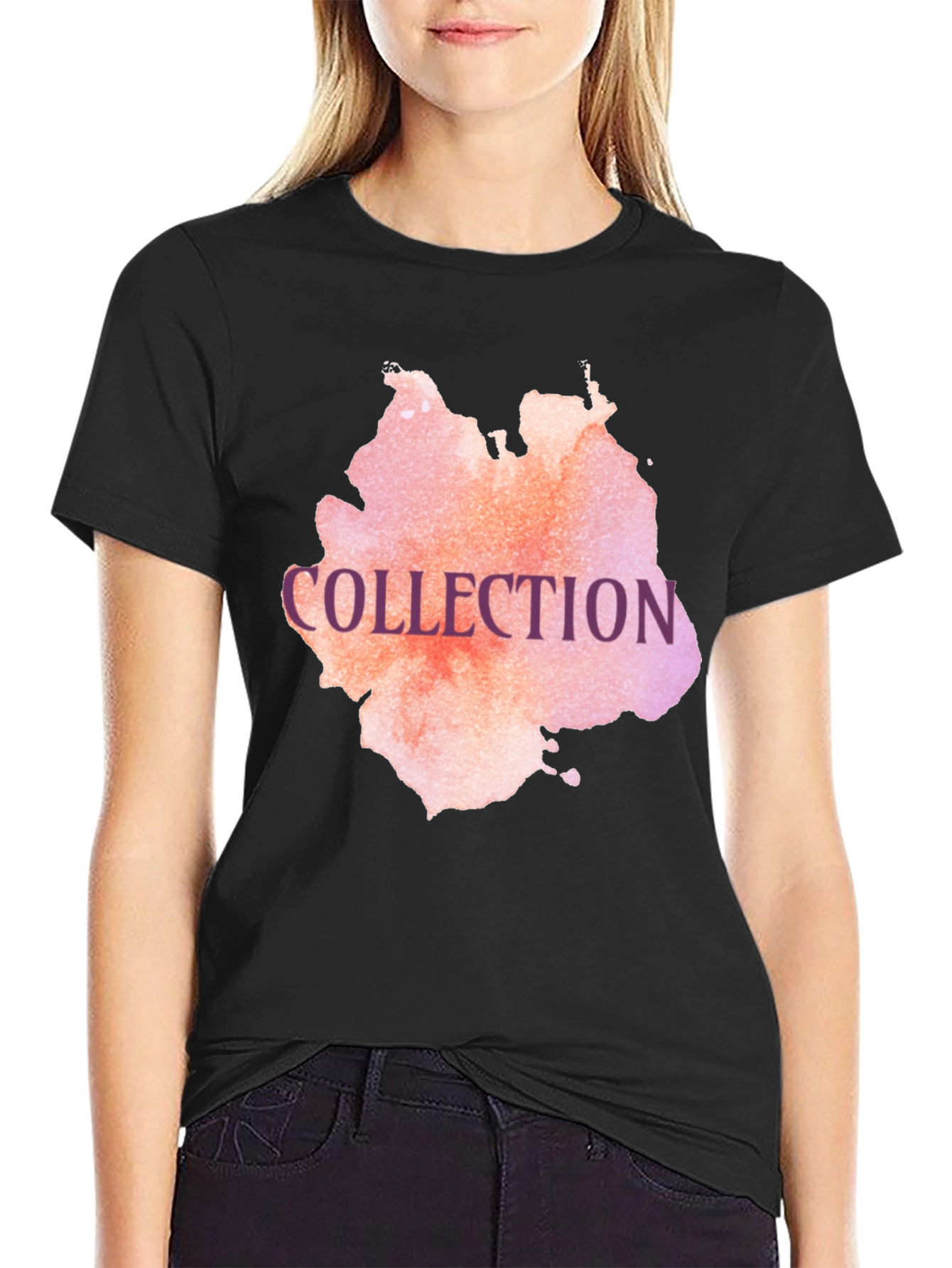 Collection Graphic Tee - Stylish Black T-Shirt