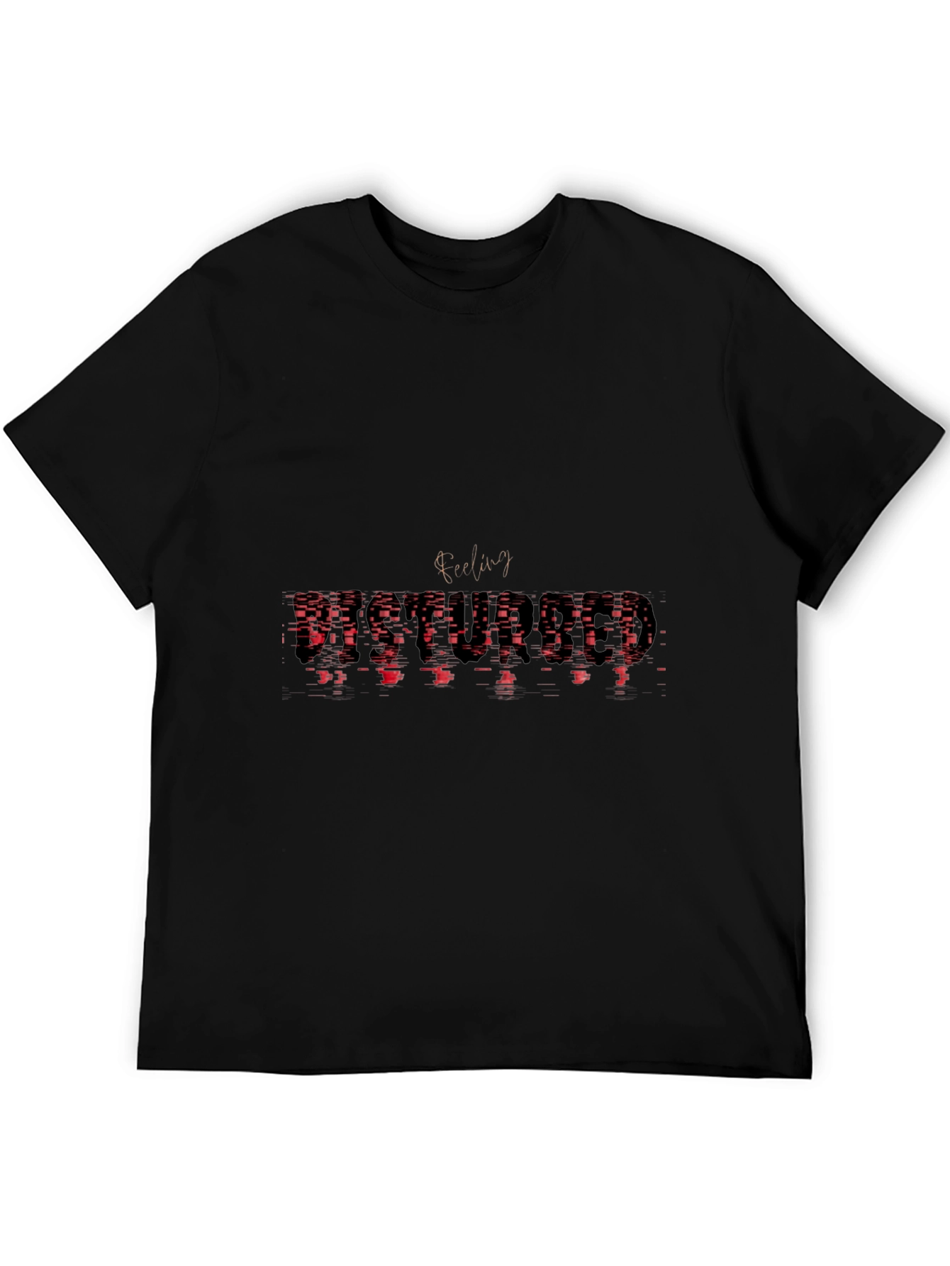 Abstract Feeling Graphic Tee - Black