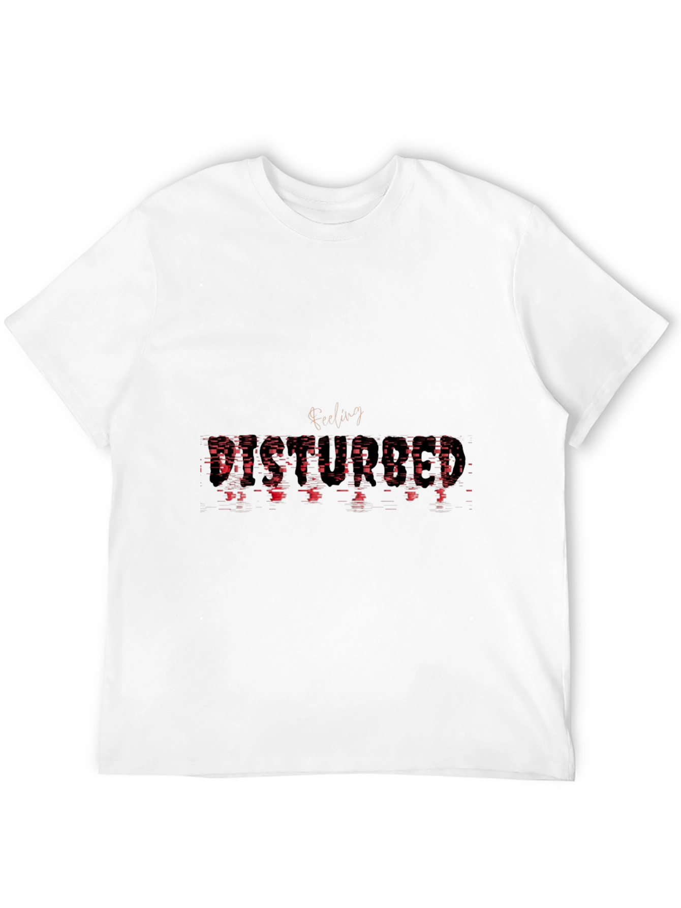 Abstract Feeling Graphic Tee - Black